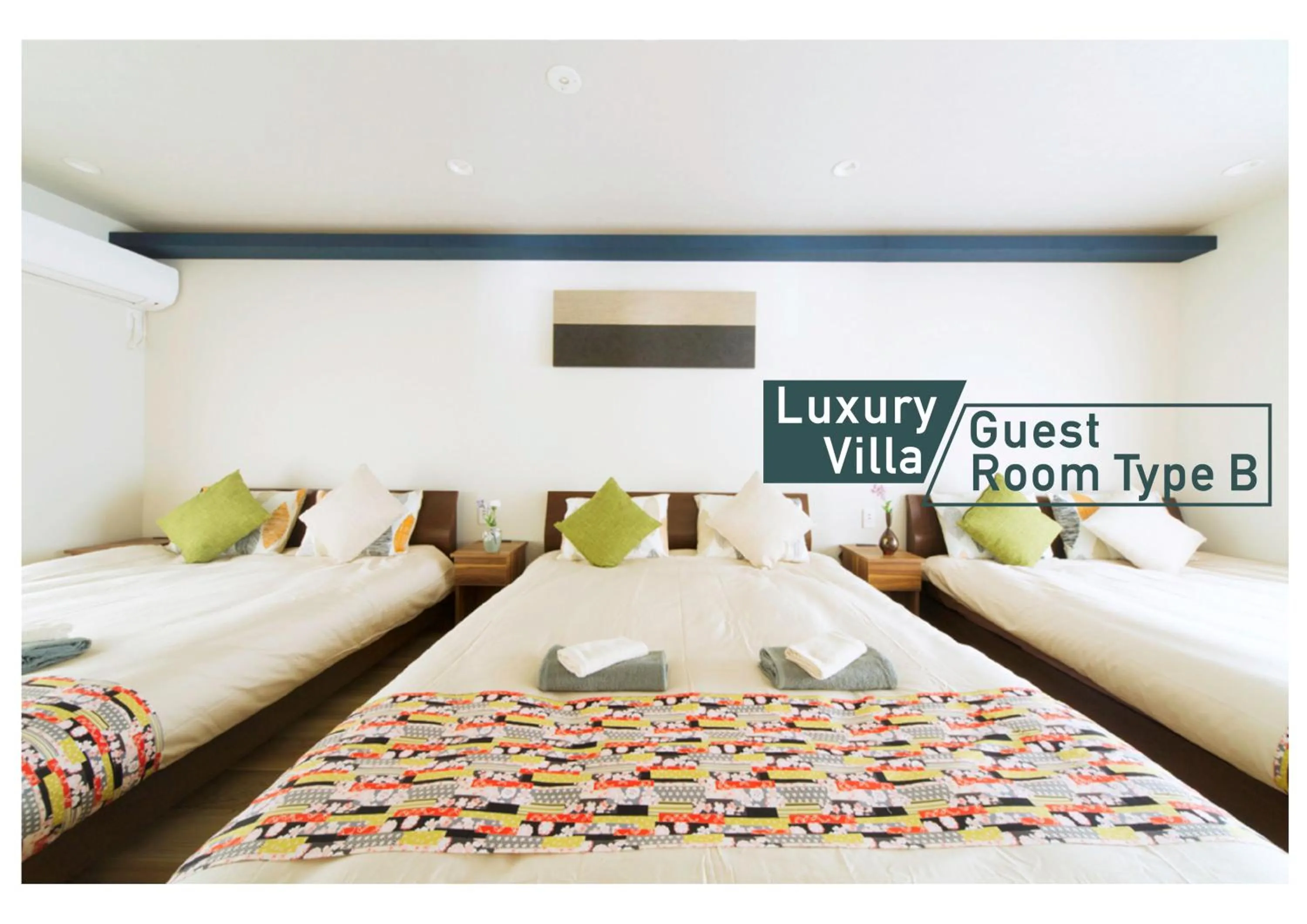 Bed in nestay villa tokyo shinjuku