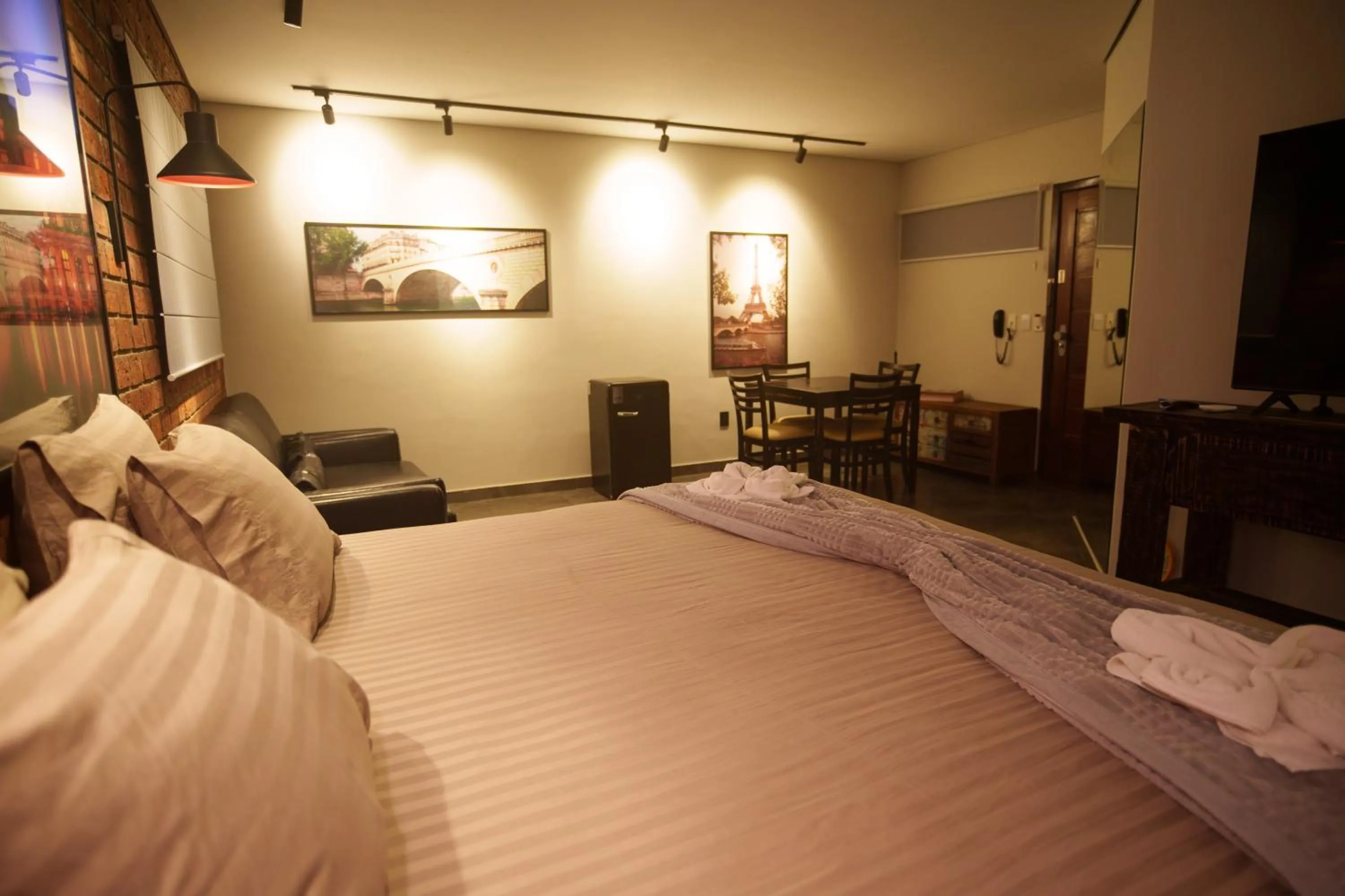 Living room, Bed in W4 Hotel