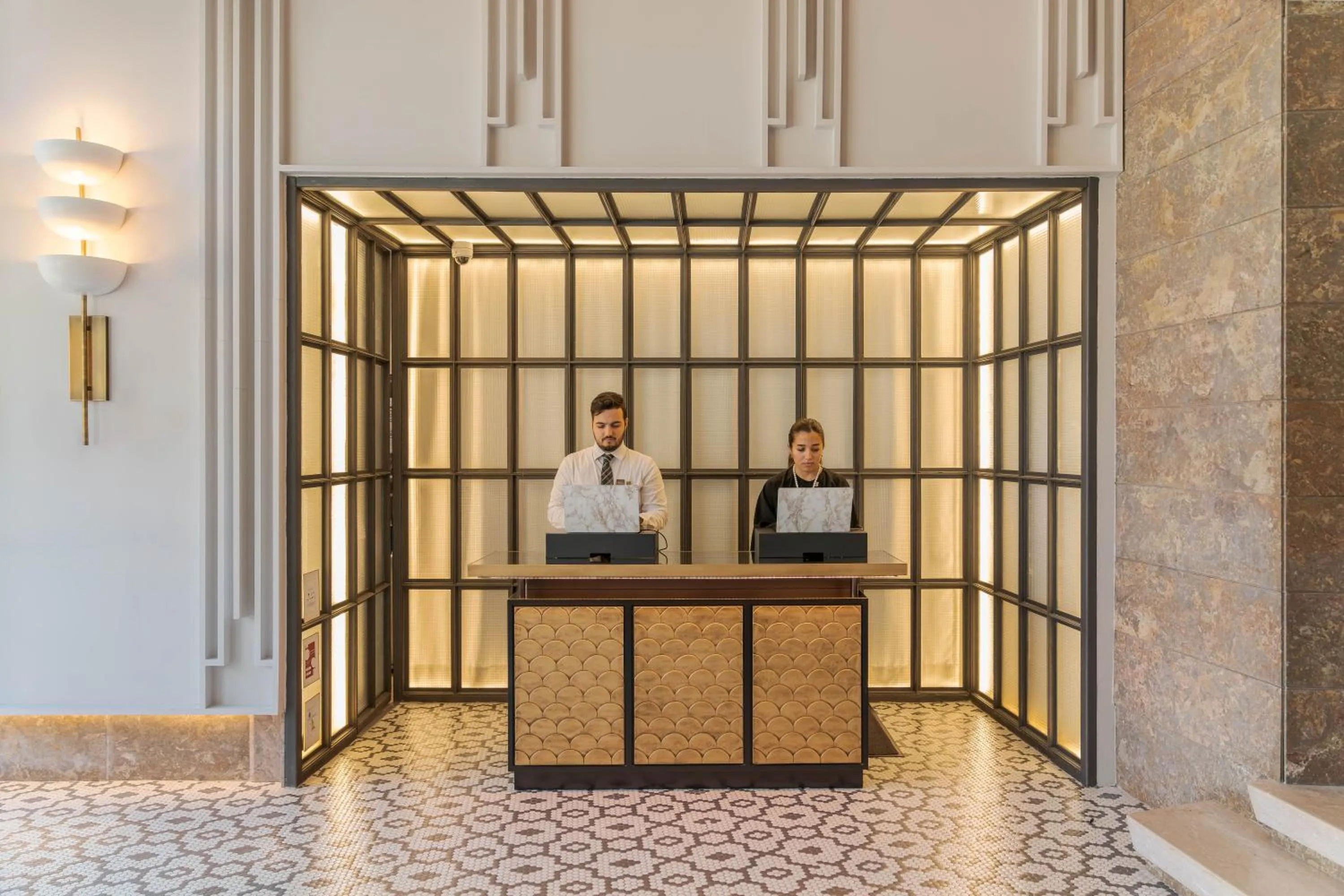 Lobby or reception in Pestana Lisboa Vintage City Center Suites