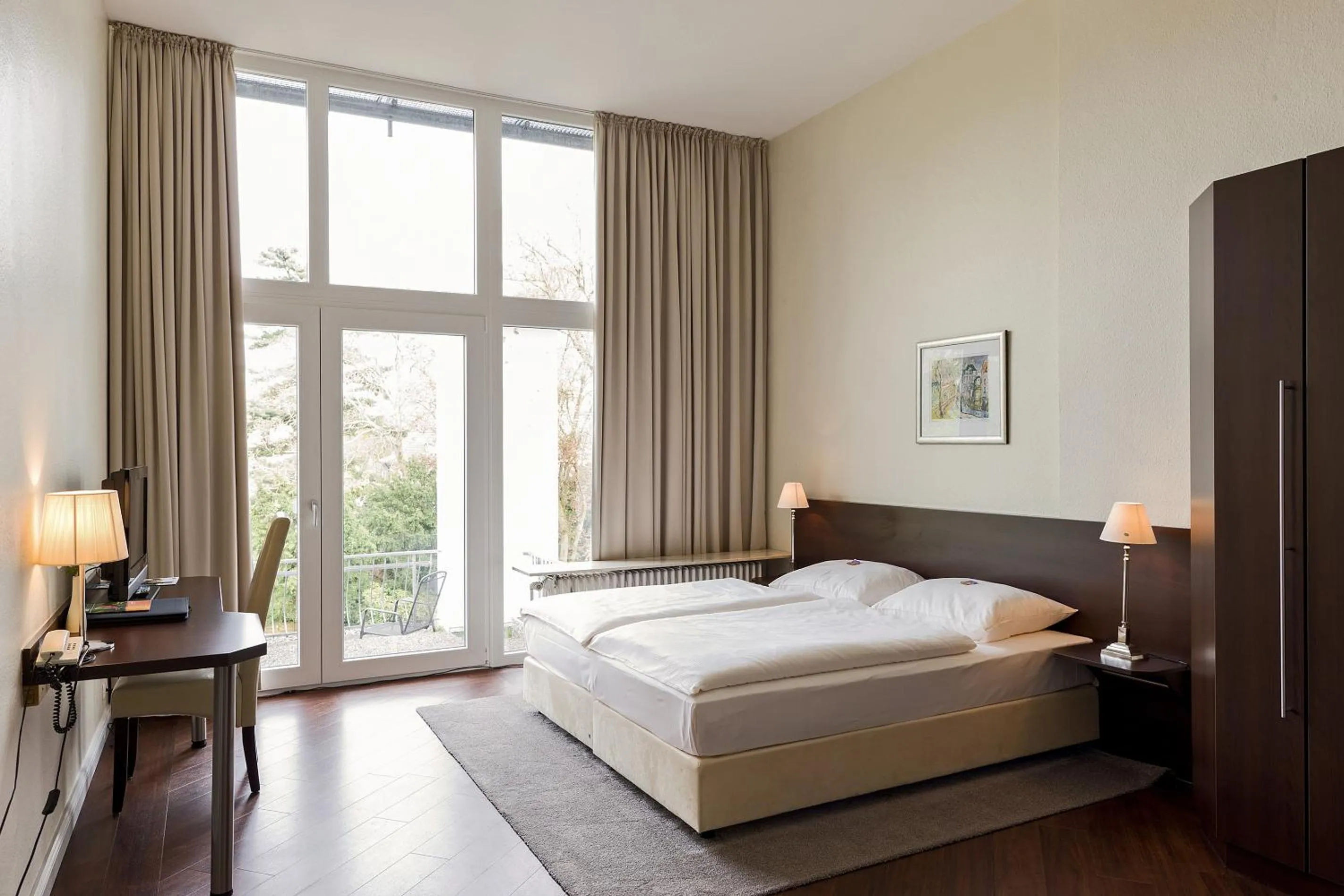 Bedroom, Bed in Hotel Friederike