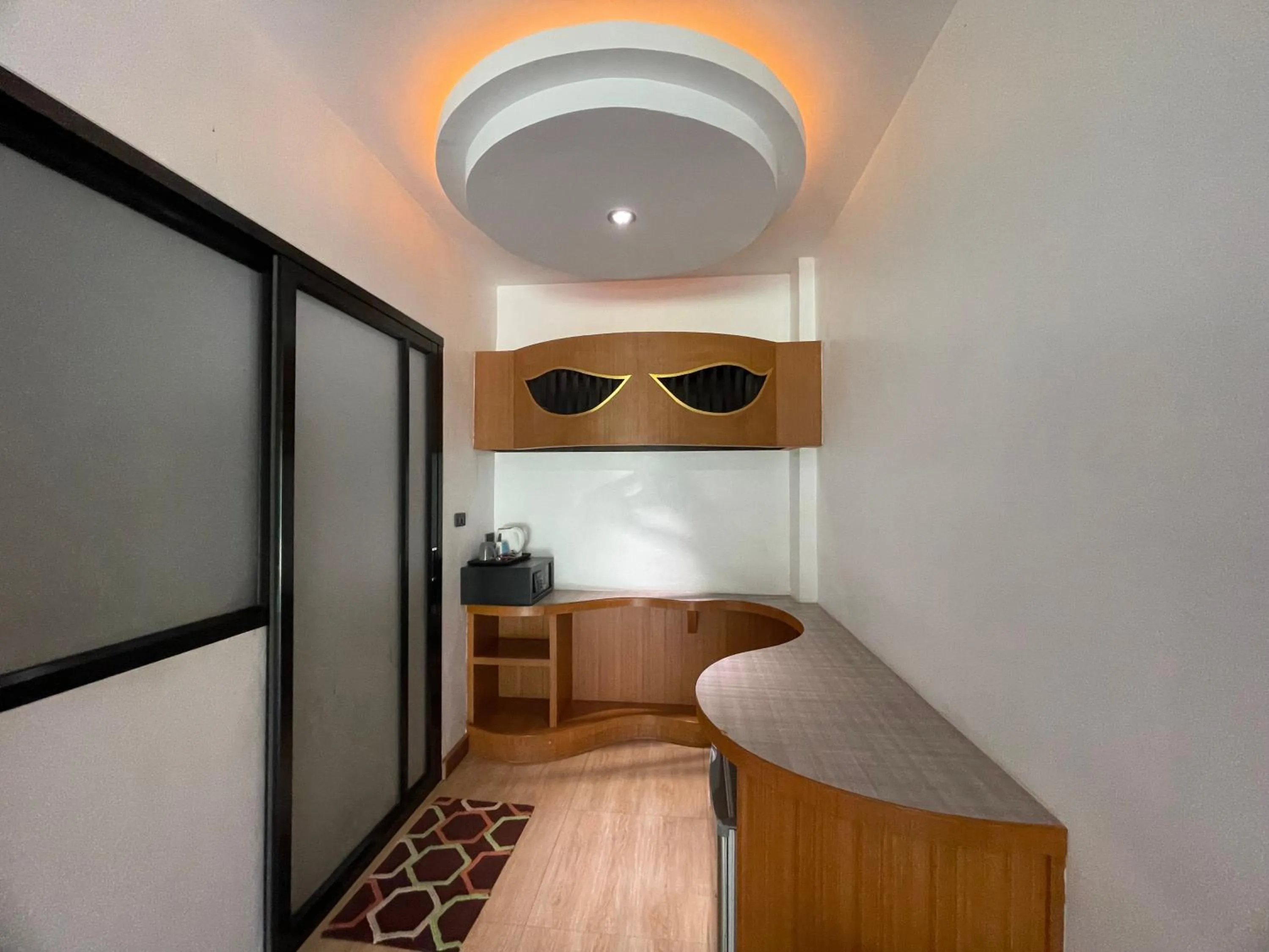 Coffee/tea facilities, Bed in AC 2 Resort