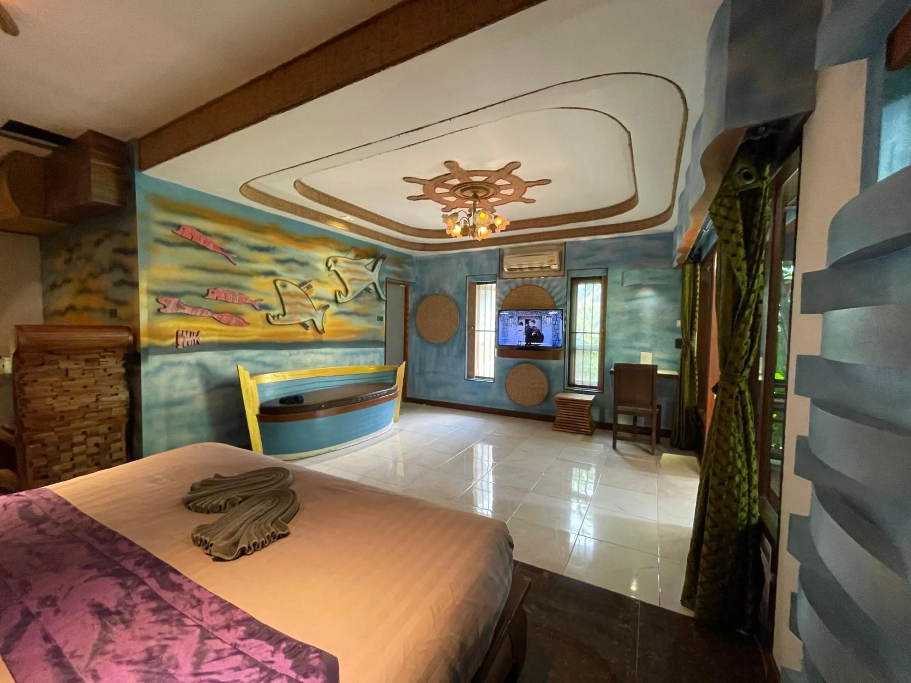 Photo of the whole room, Bed in AC 2 Resort