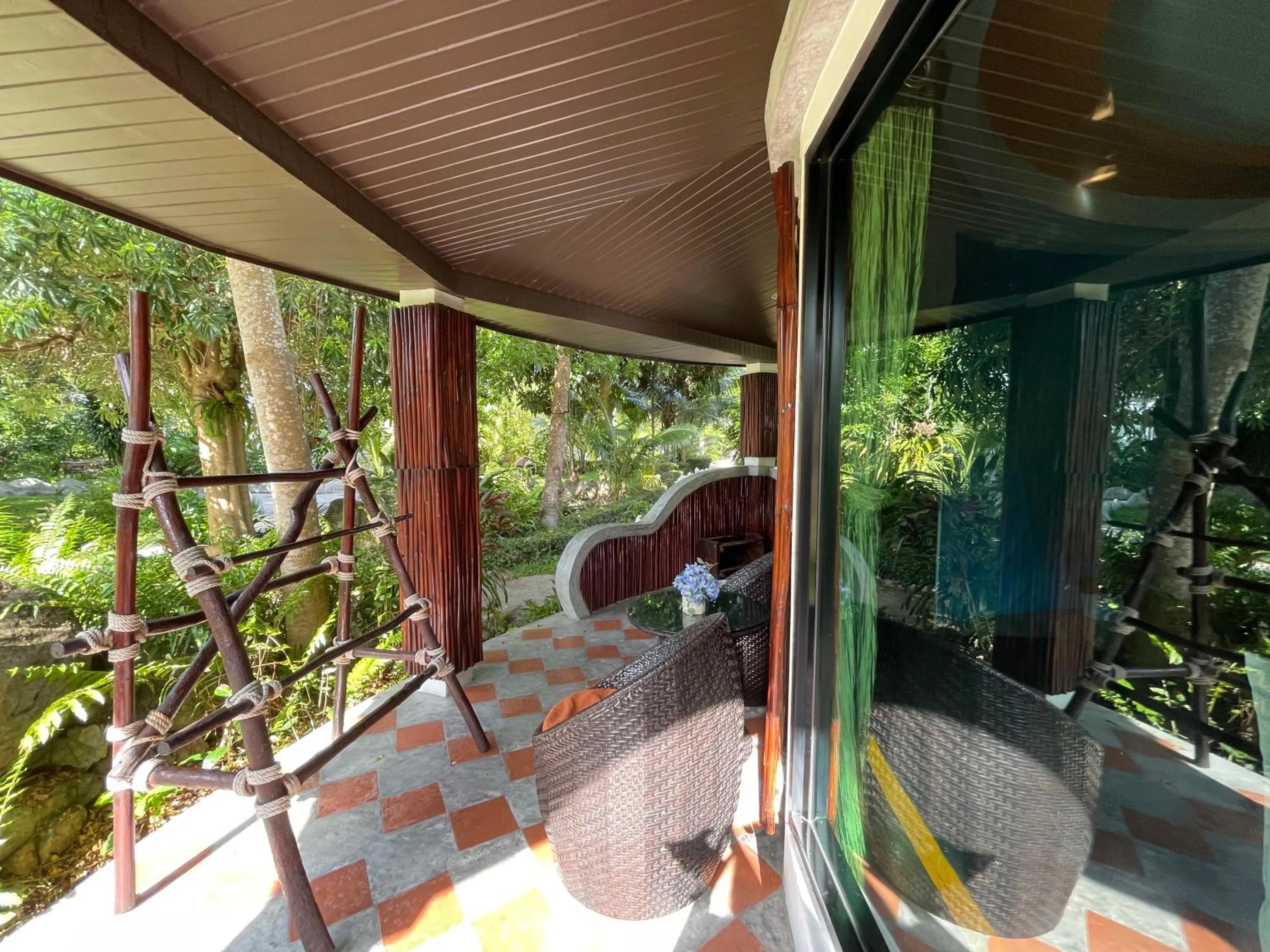 Patio in AC 2 Resort