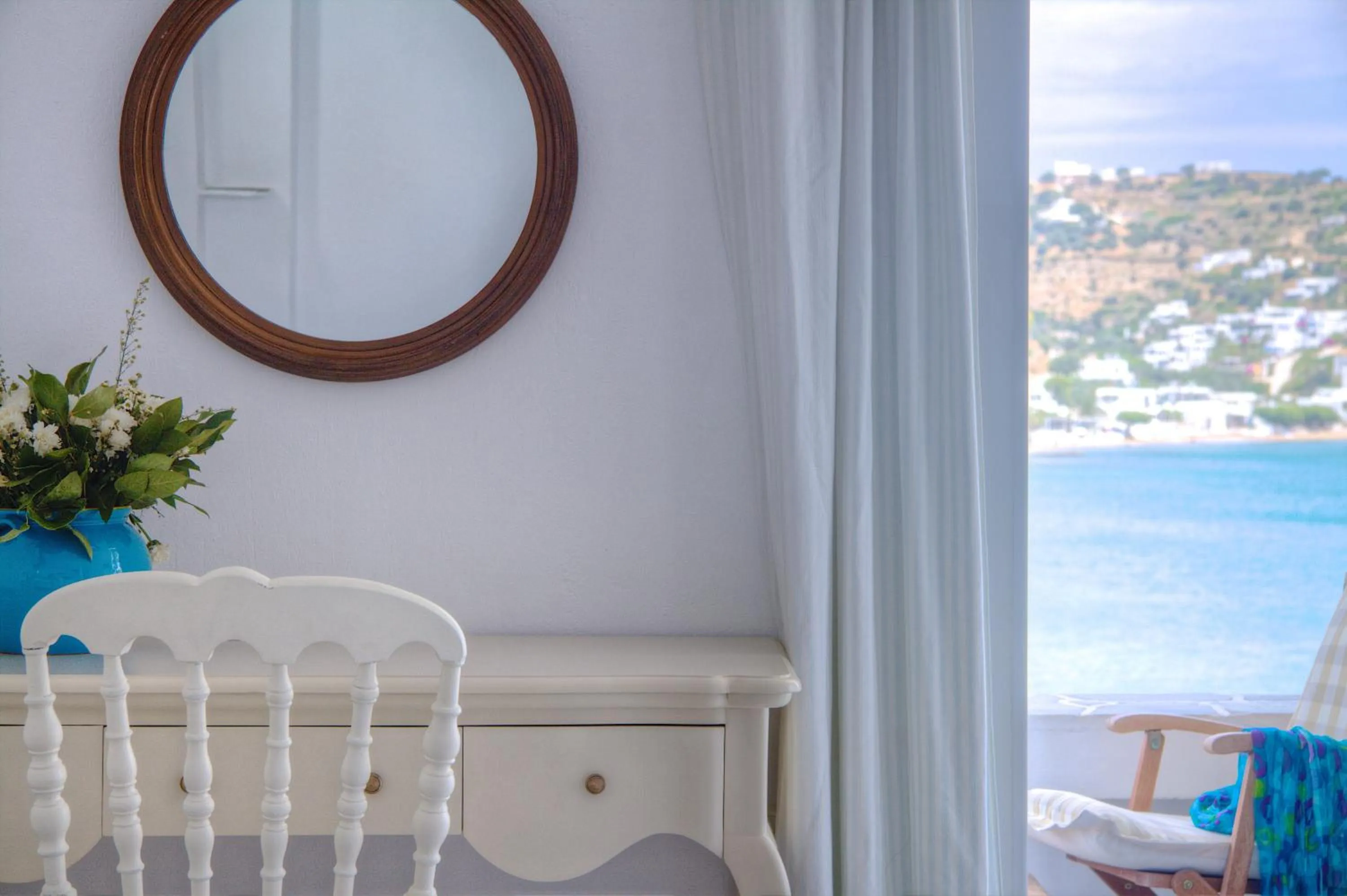 Balcony/Terrace in Platys Gialos Hotel Sifnos