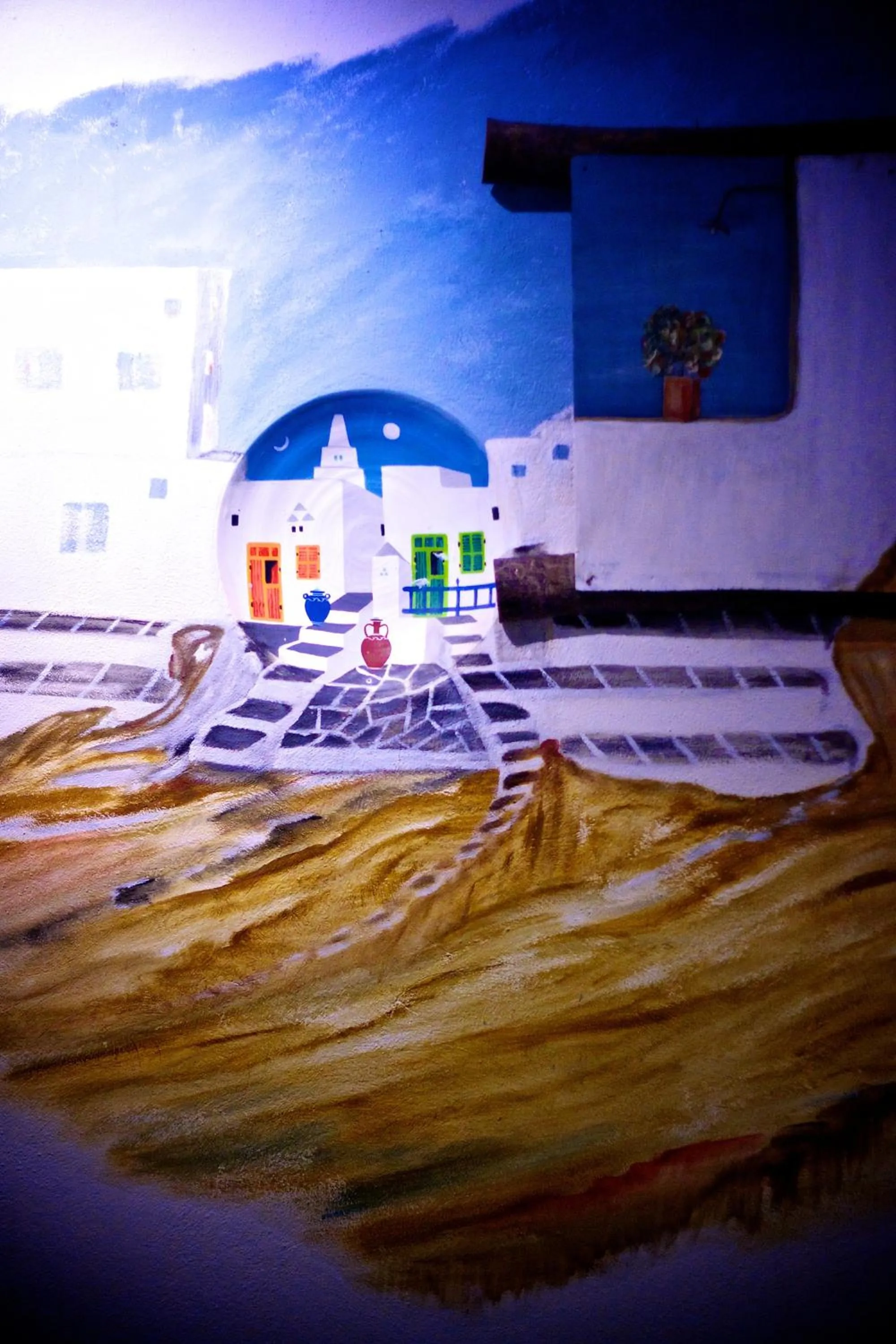 Decorative detail in Platys Gialos Hotel Sifnos