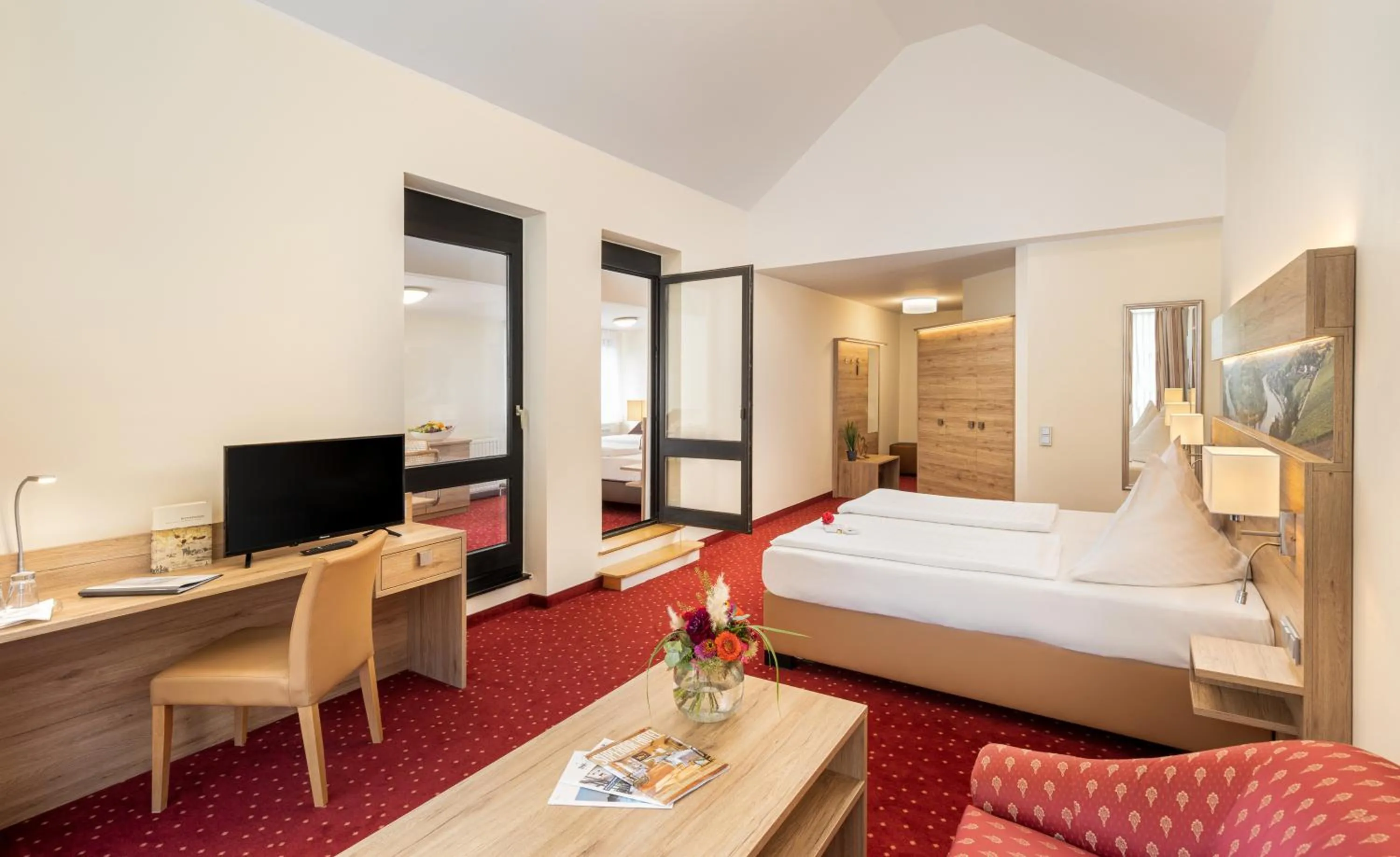 Bedroom, Bed in Hotel Moselblick