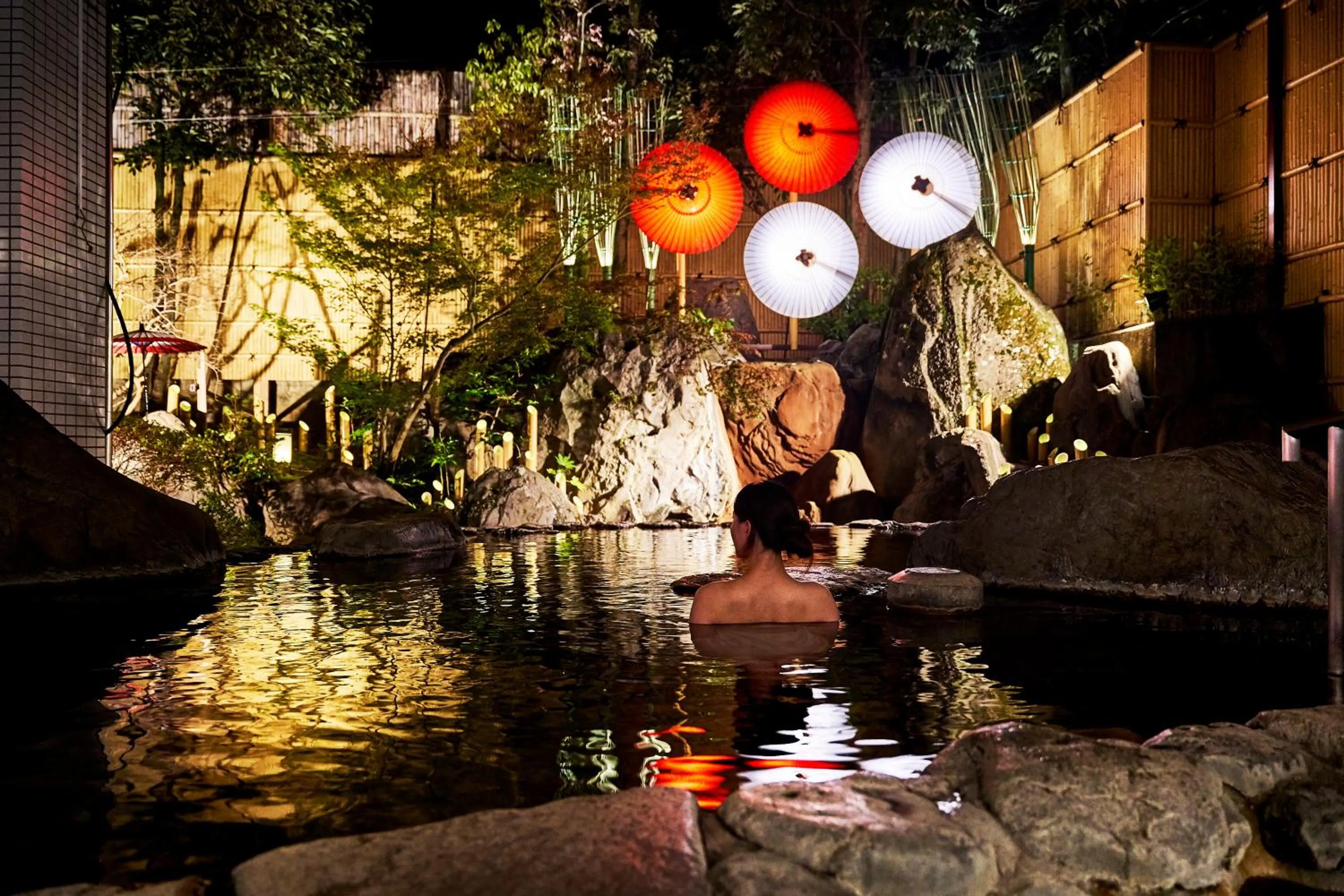 Open Air Bath in Tsukasa Royal Hotel