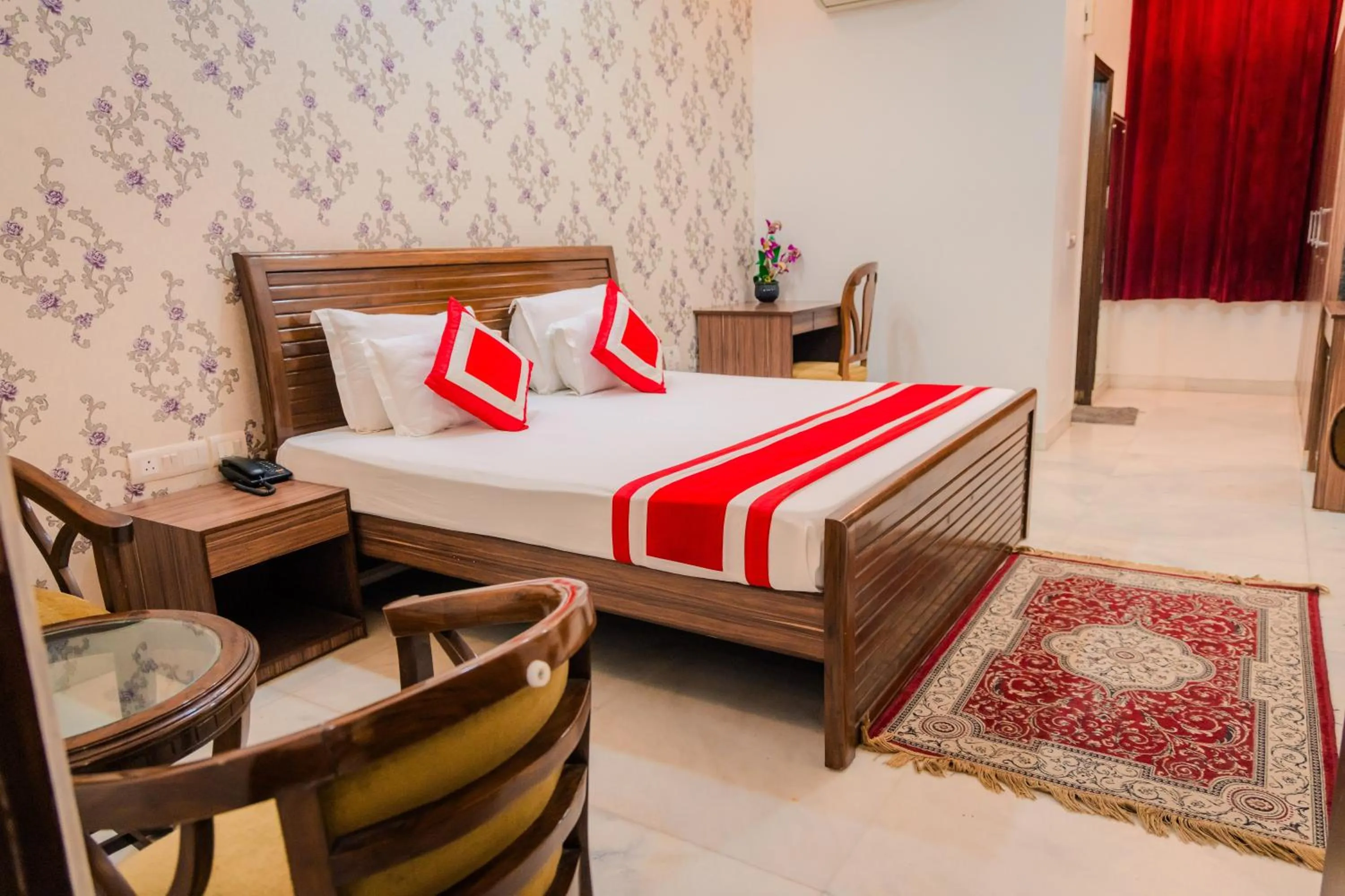 Bed in Peepal Tree Residency