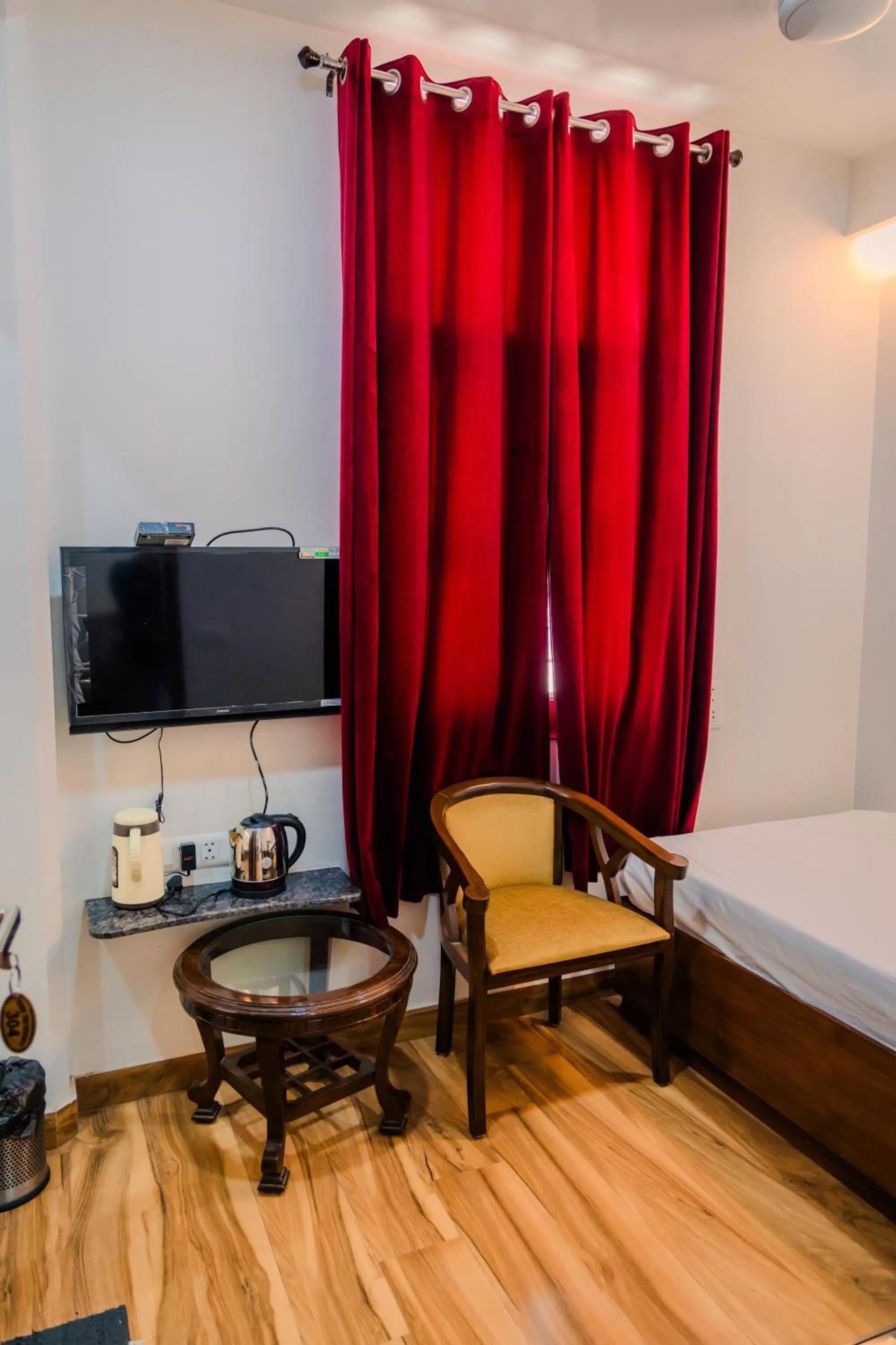 Bed in Peepal Tree Residency