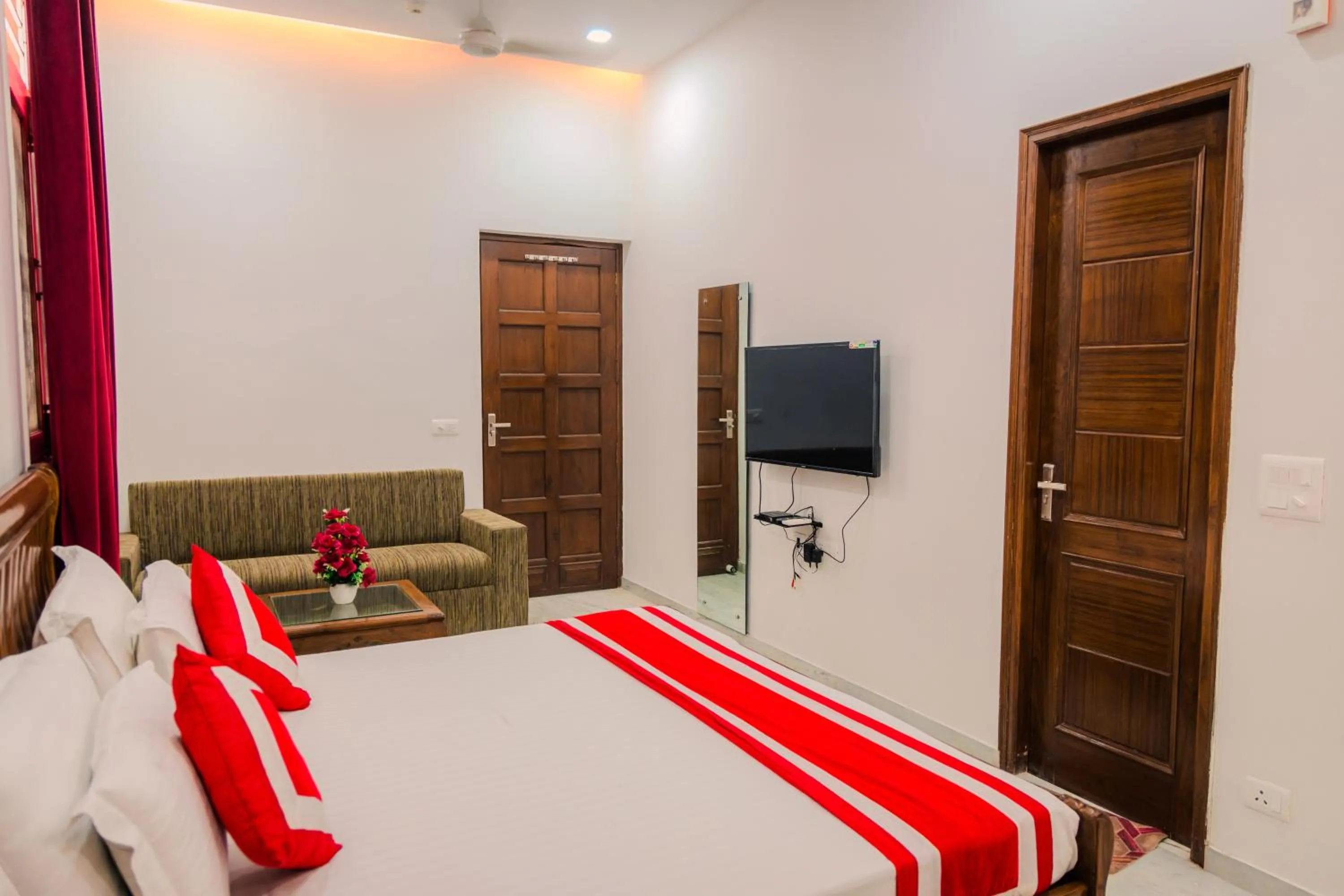 Bed in Peepal Tree Residency