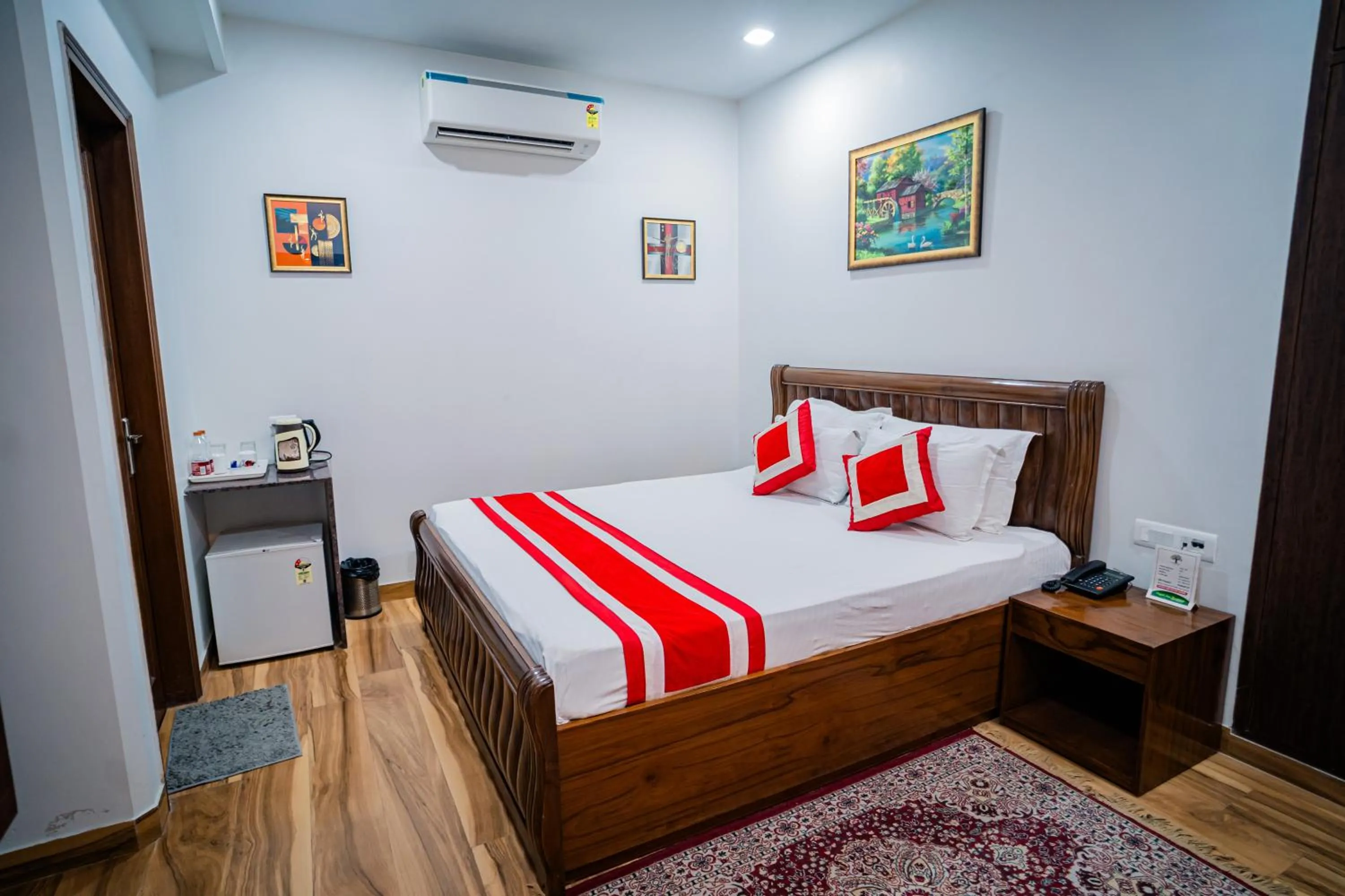 Bed in Peepal Tree Residency