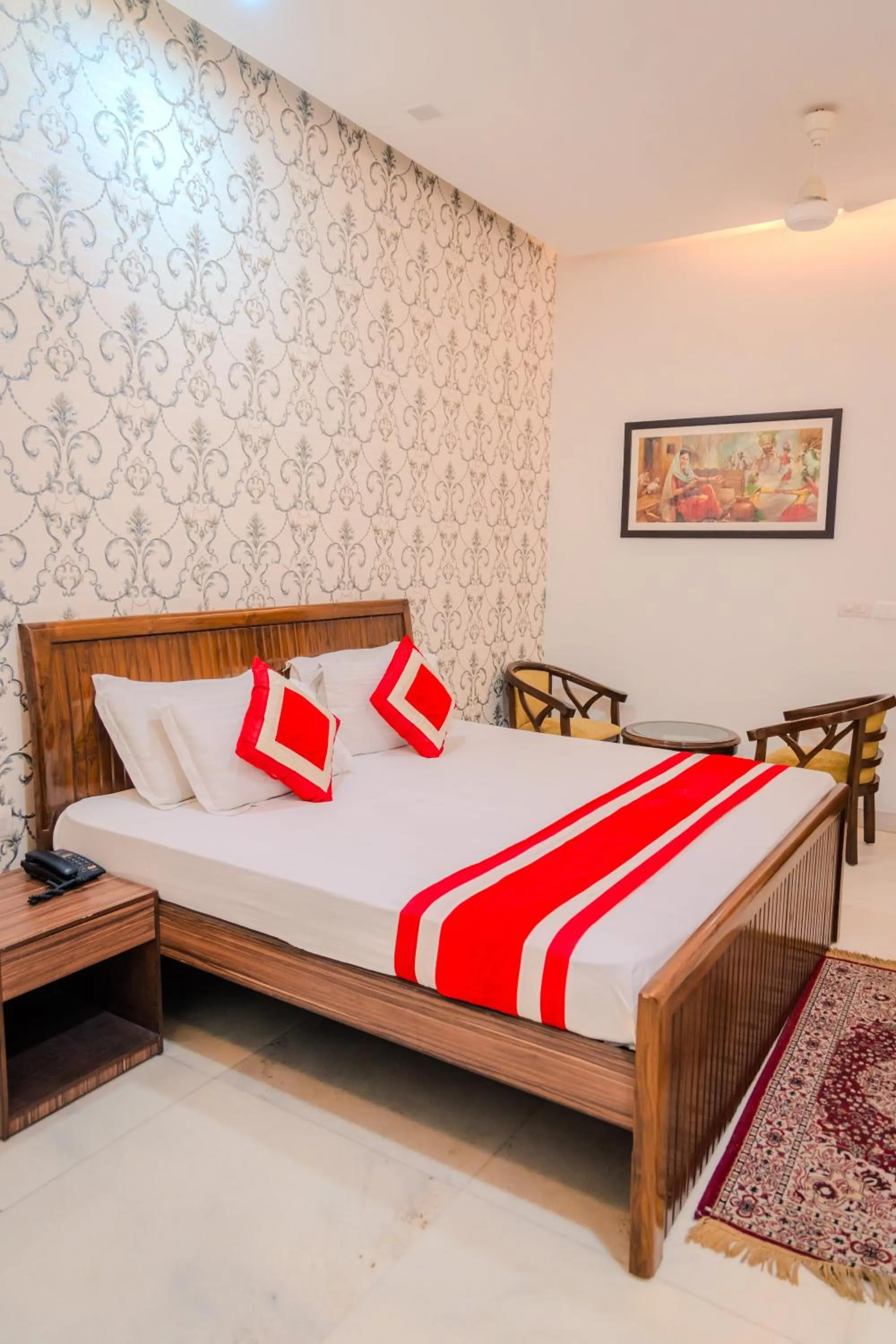 Bed in Peepal Tree Residency