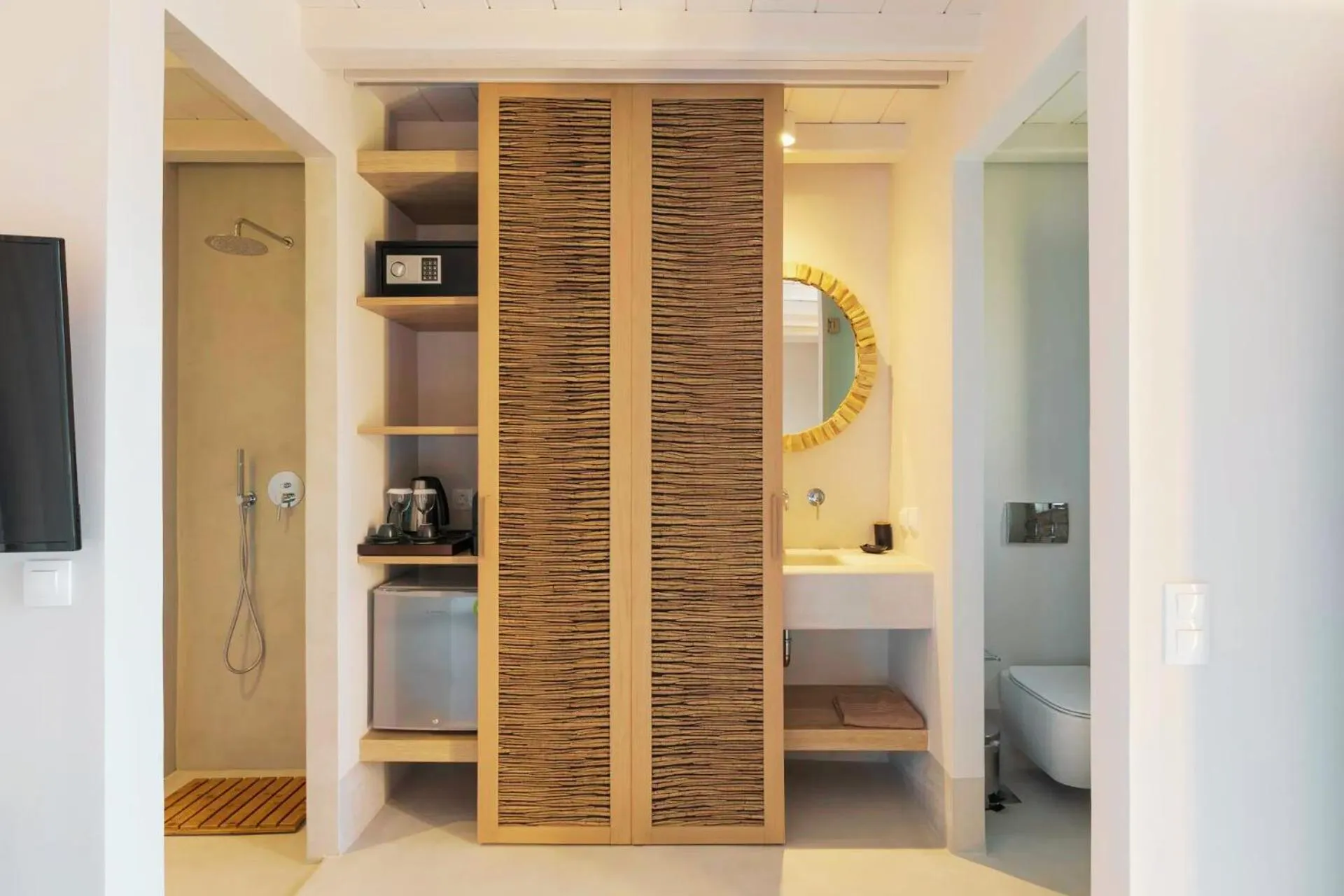 Shower, Bed in Aegean Hospitality