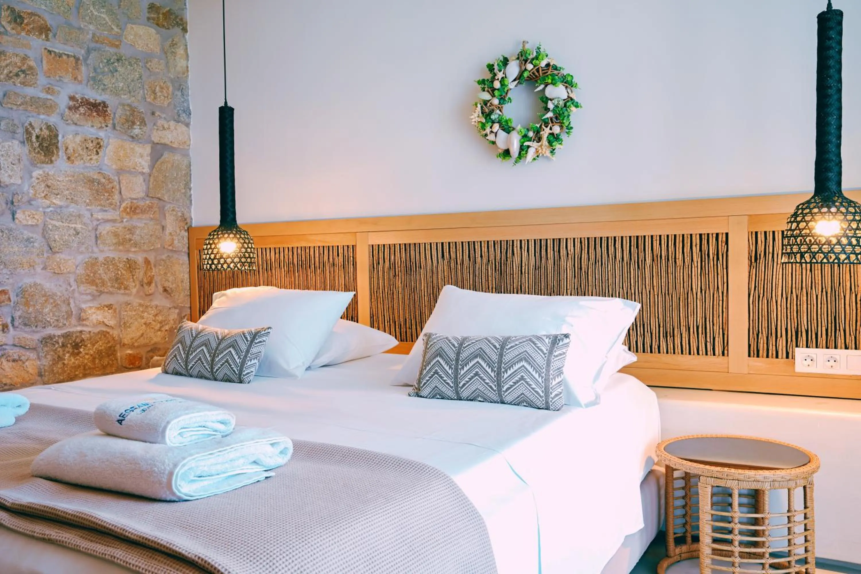 Bed in Aegean Hospitality