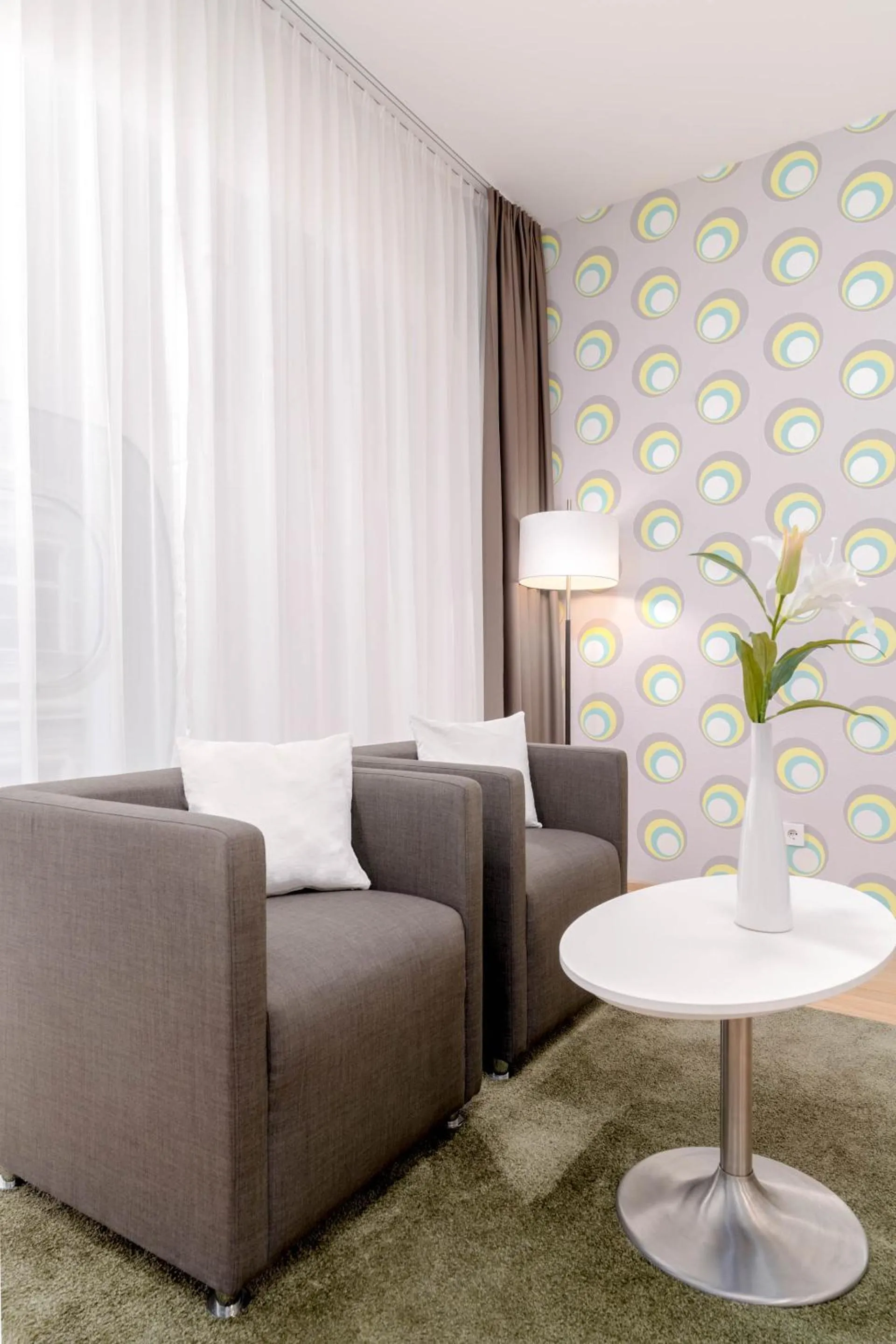 Decorative detail in Limehome Graz - Argos by Zaha Hadid