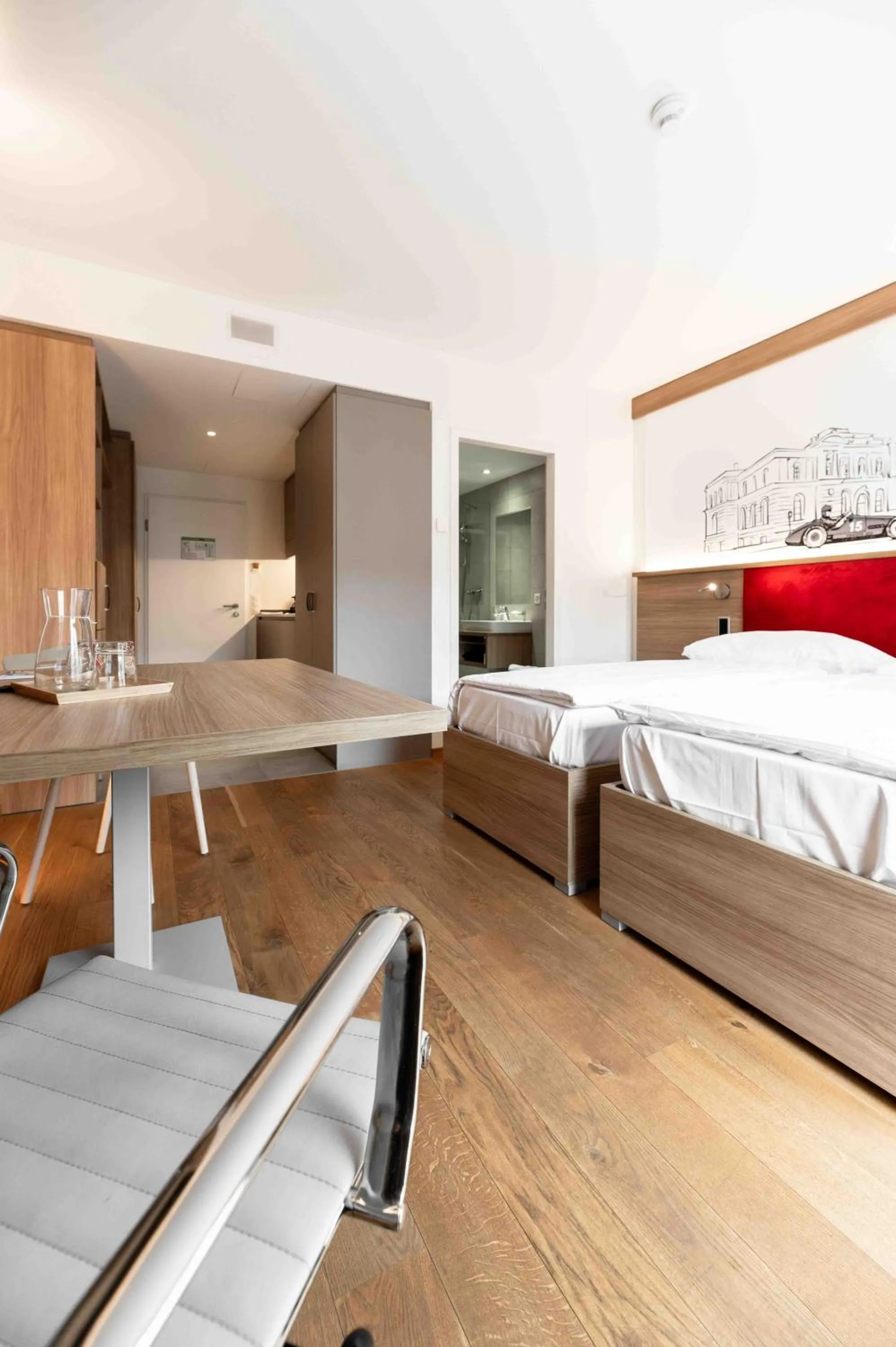 Bed in Los Lorentes Hotel Bern City
