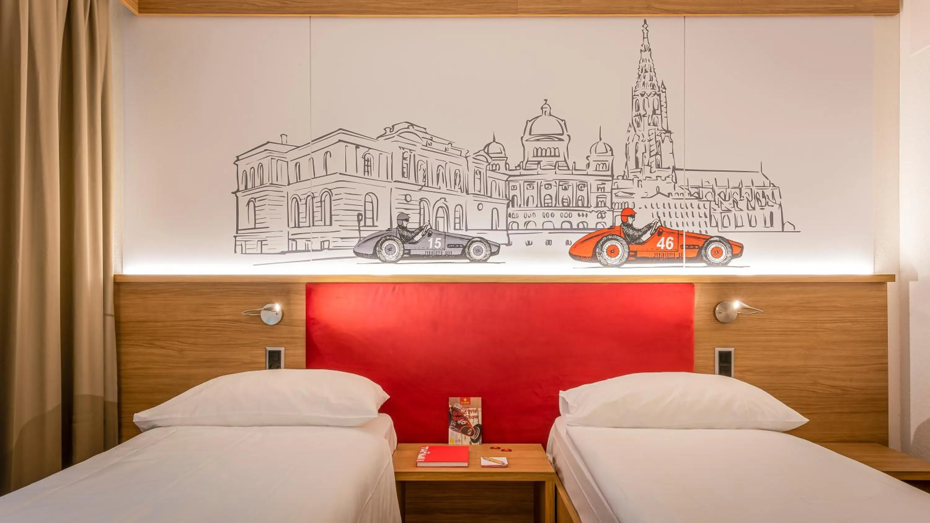 Bed in Los Lorentes Hotel Bern City