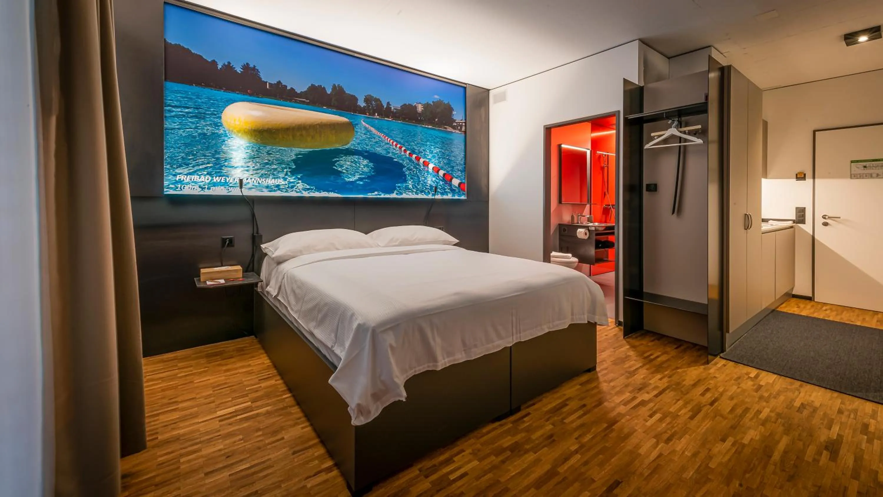 Bed in Los Lorentes Hotel Bern City