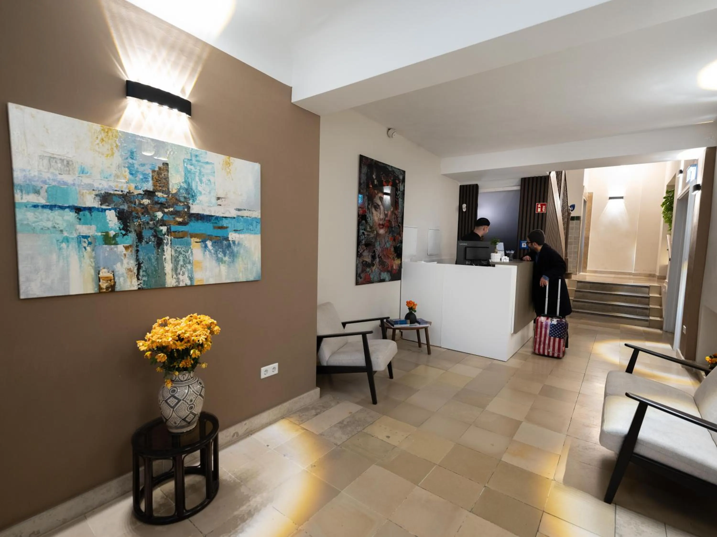 People in Smart Stay Hotel Station