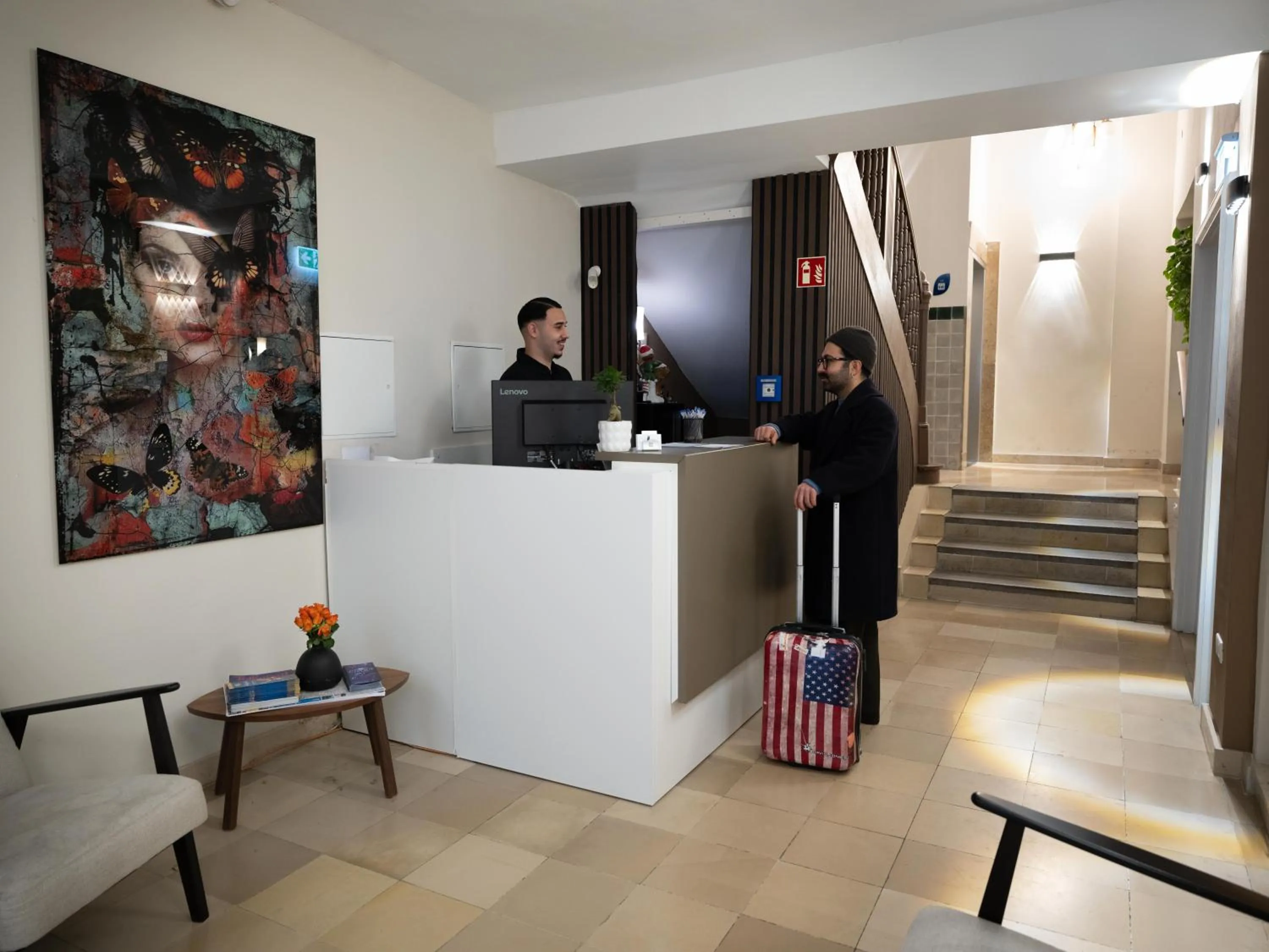 People in Smart Stay Hotel Station