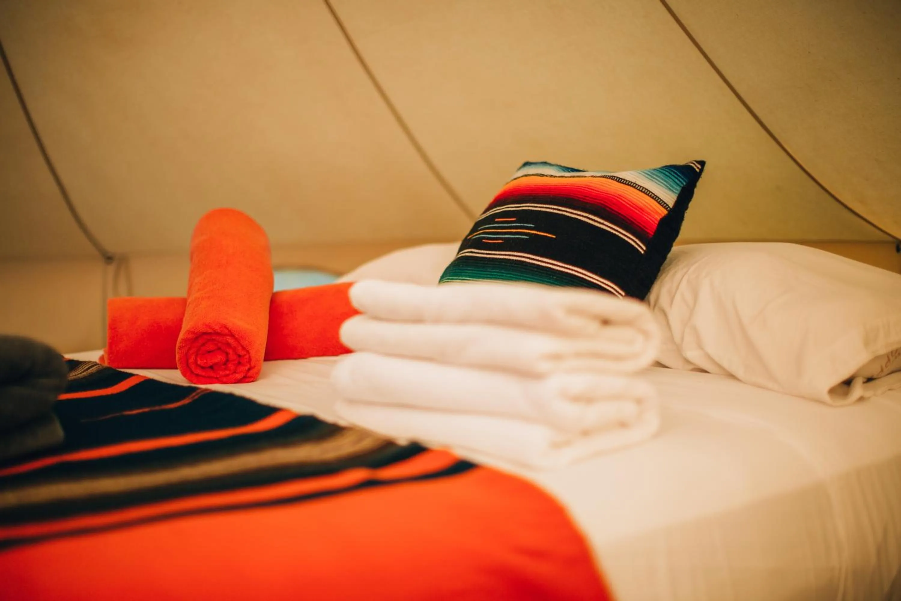 Bed in Glamp Ikal Tulum