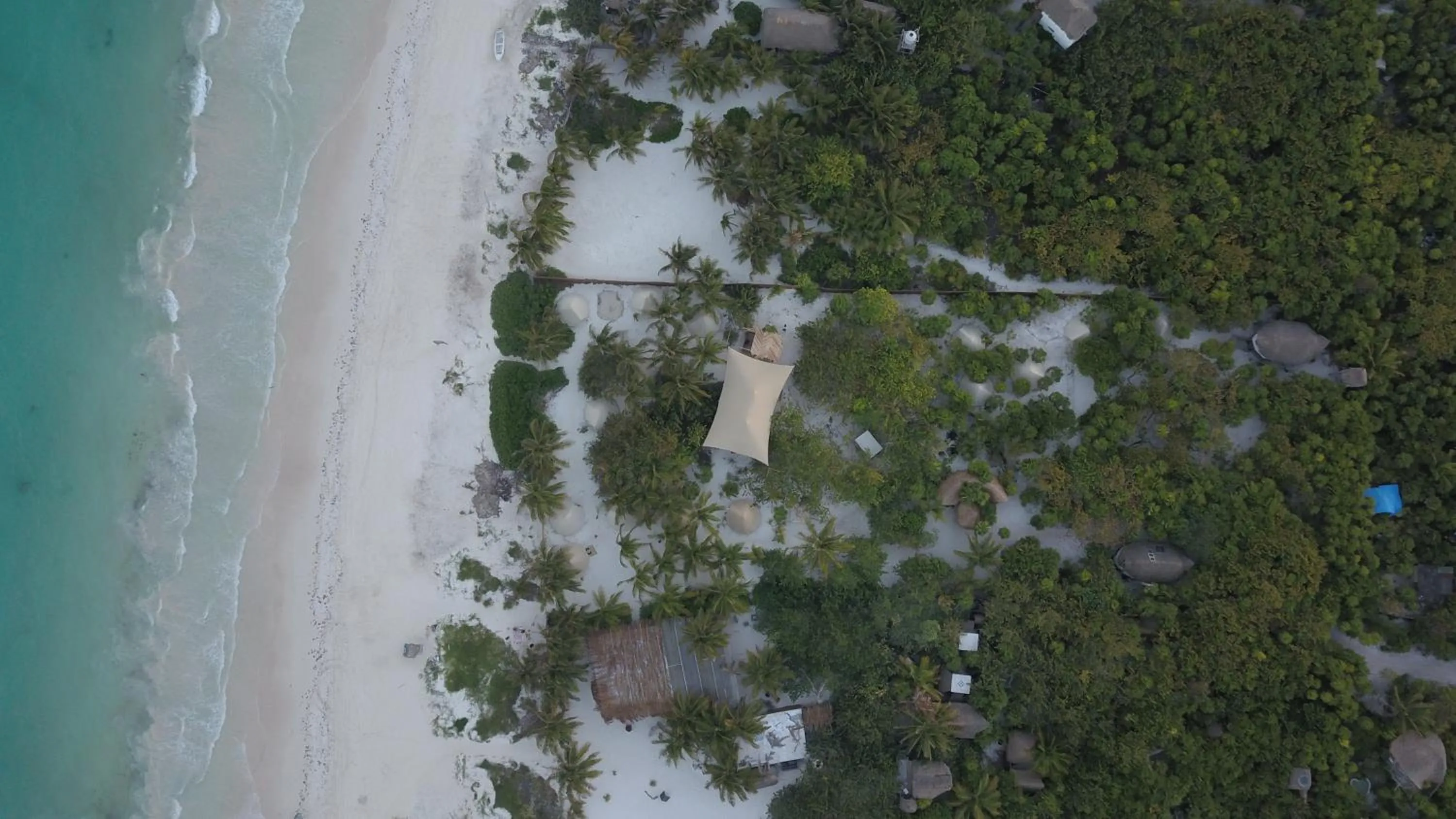 Bird's eye view in Glamp Ikal Tulum