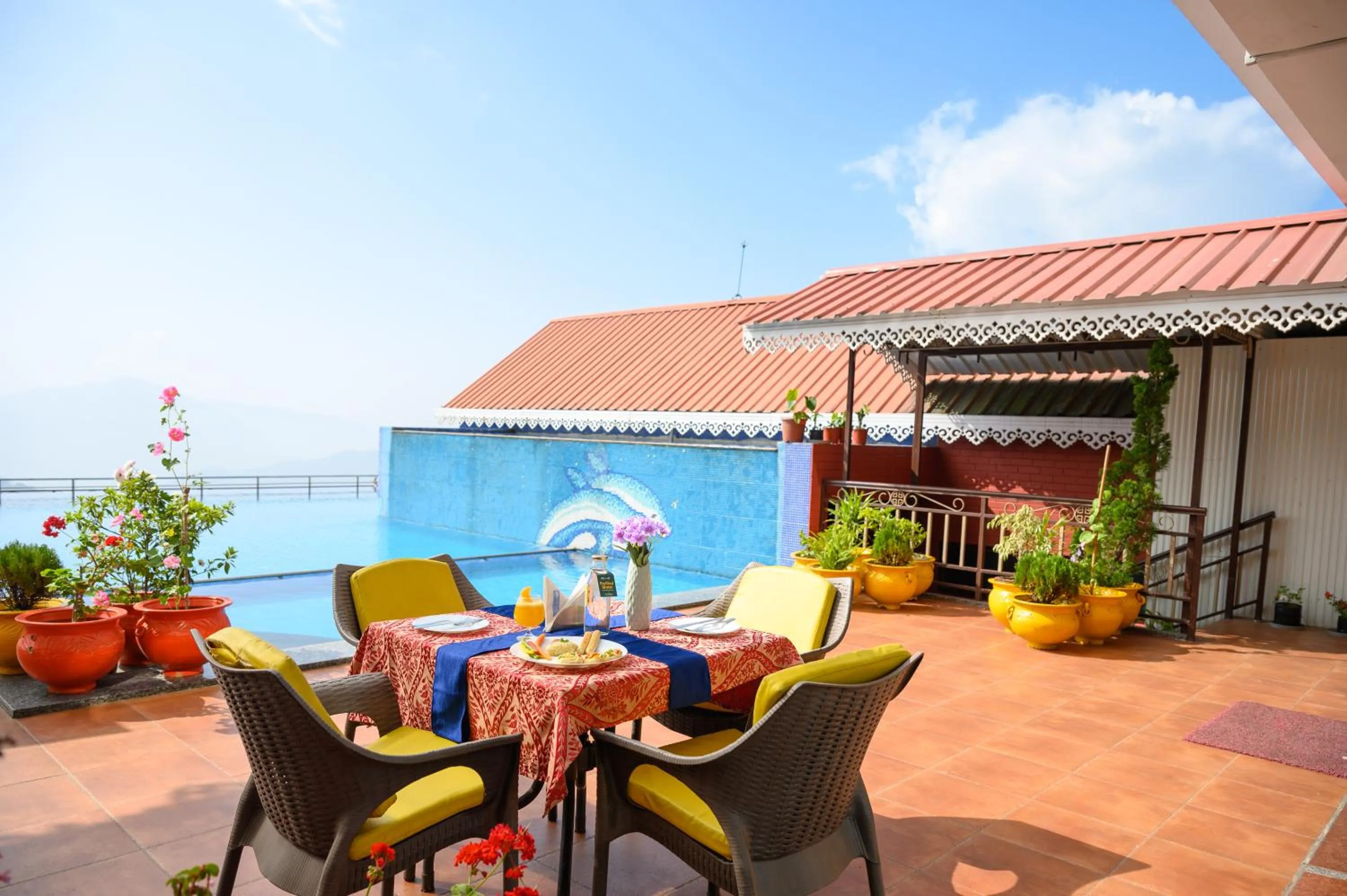 Seating area in Sinclairs Gangtok