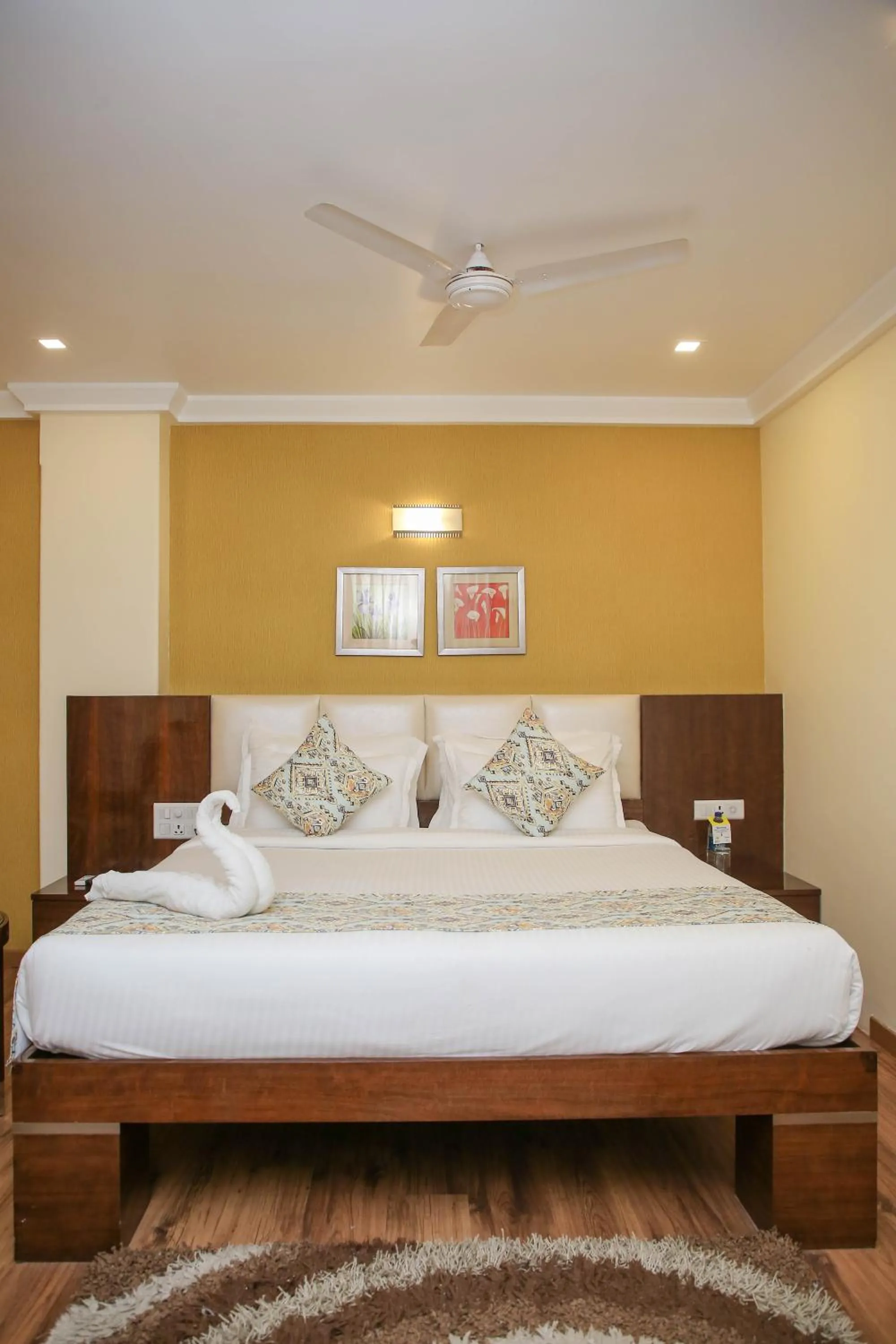 Bedroom, Bed in Citrus Prime Raipur