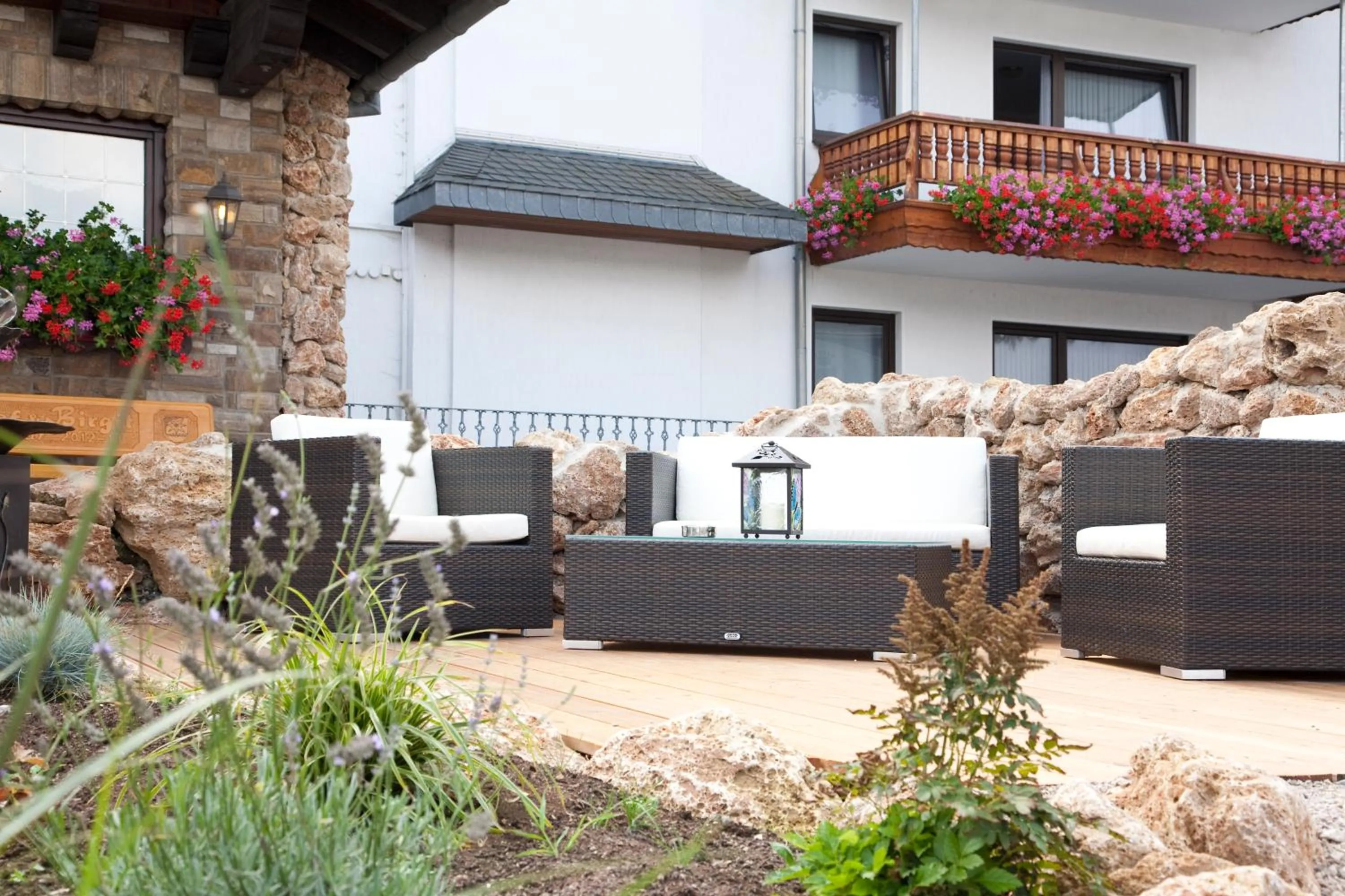 Patio in LandKomfort Hotel Elsenmann Garni