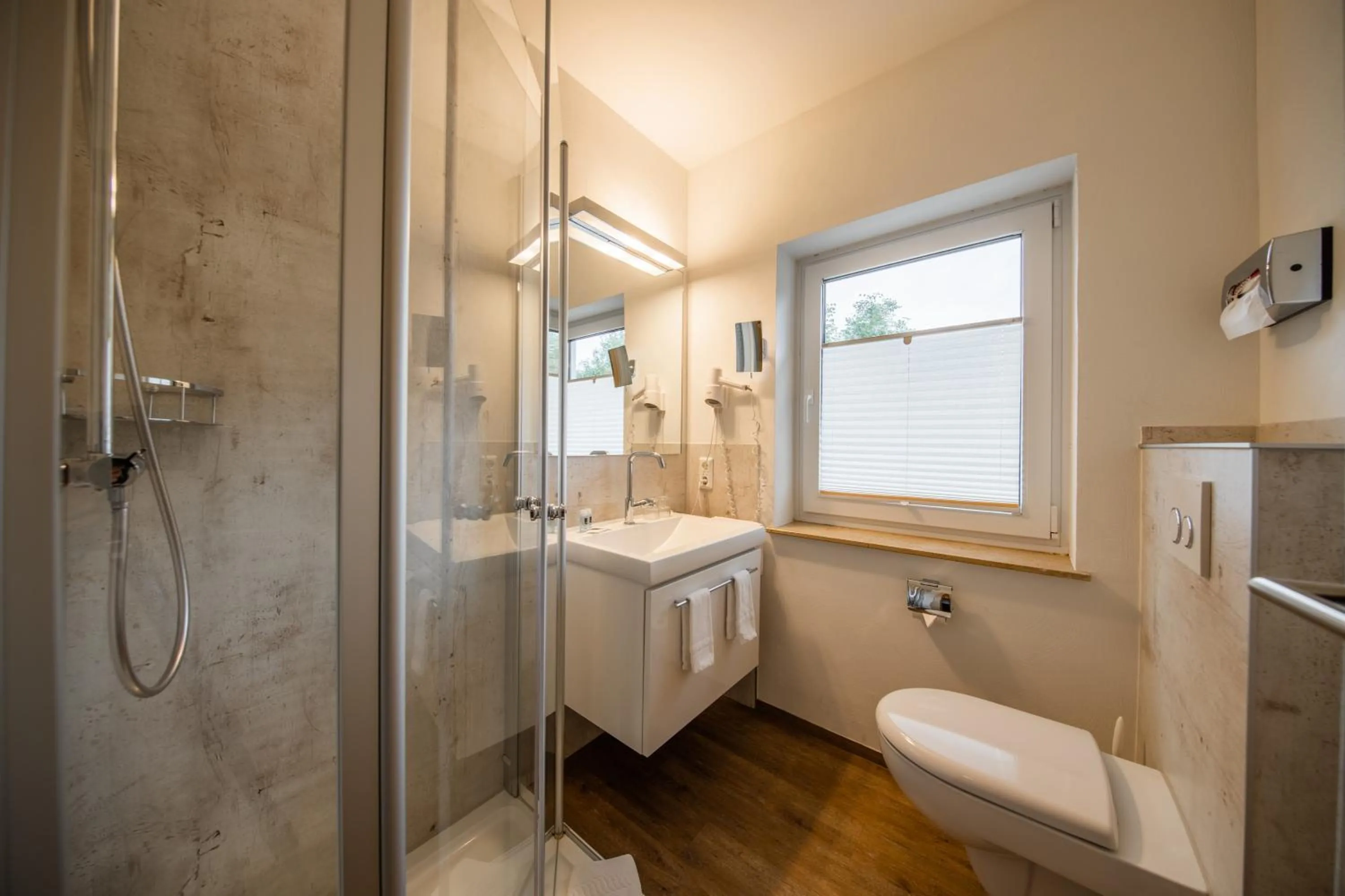 Bathroom in LandKomfort Hotel Elsenmann Garni