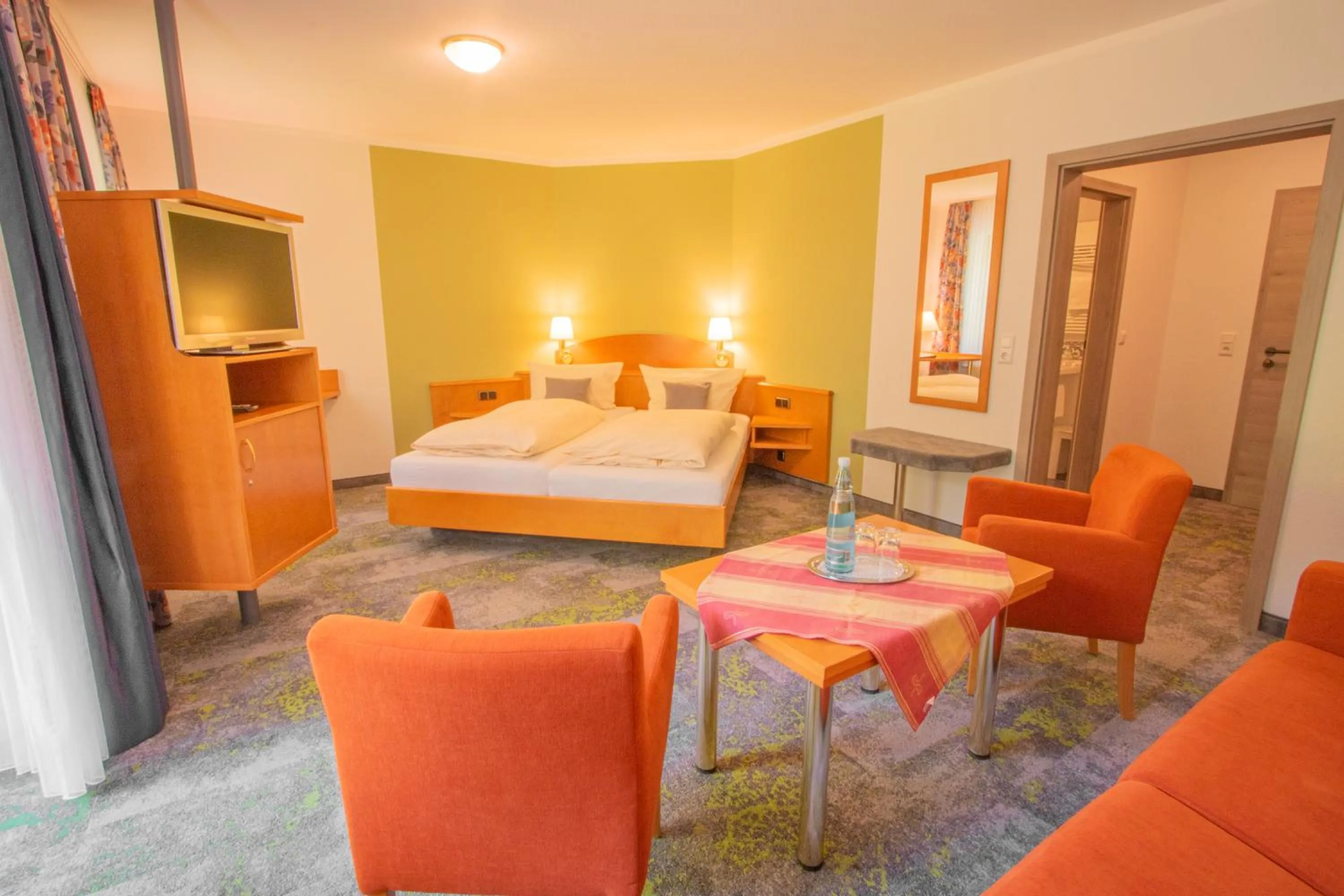 Photo of the whole room, Bed in LandKomfort Hotel Elsenmann Garni