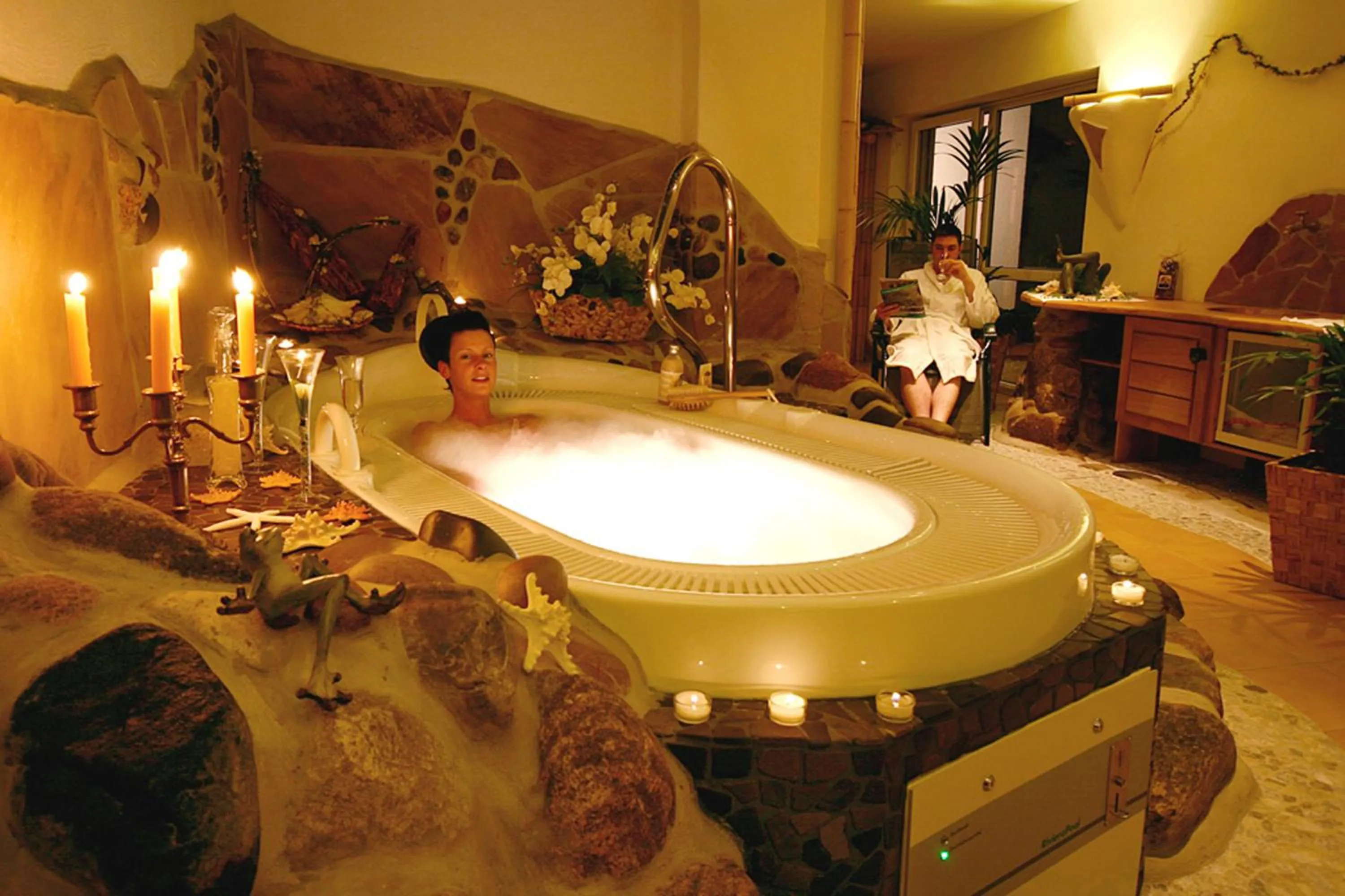 Bathroom in LandKomfort Hotel Elsenmann Garni