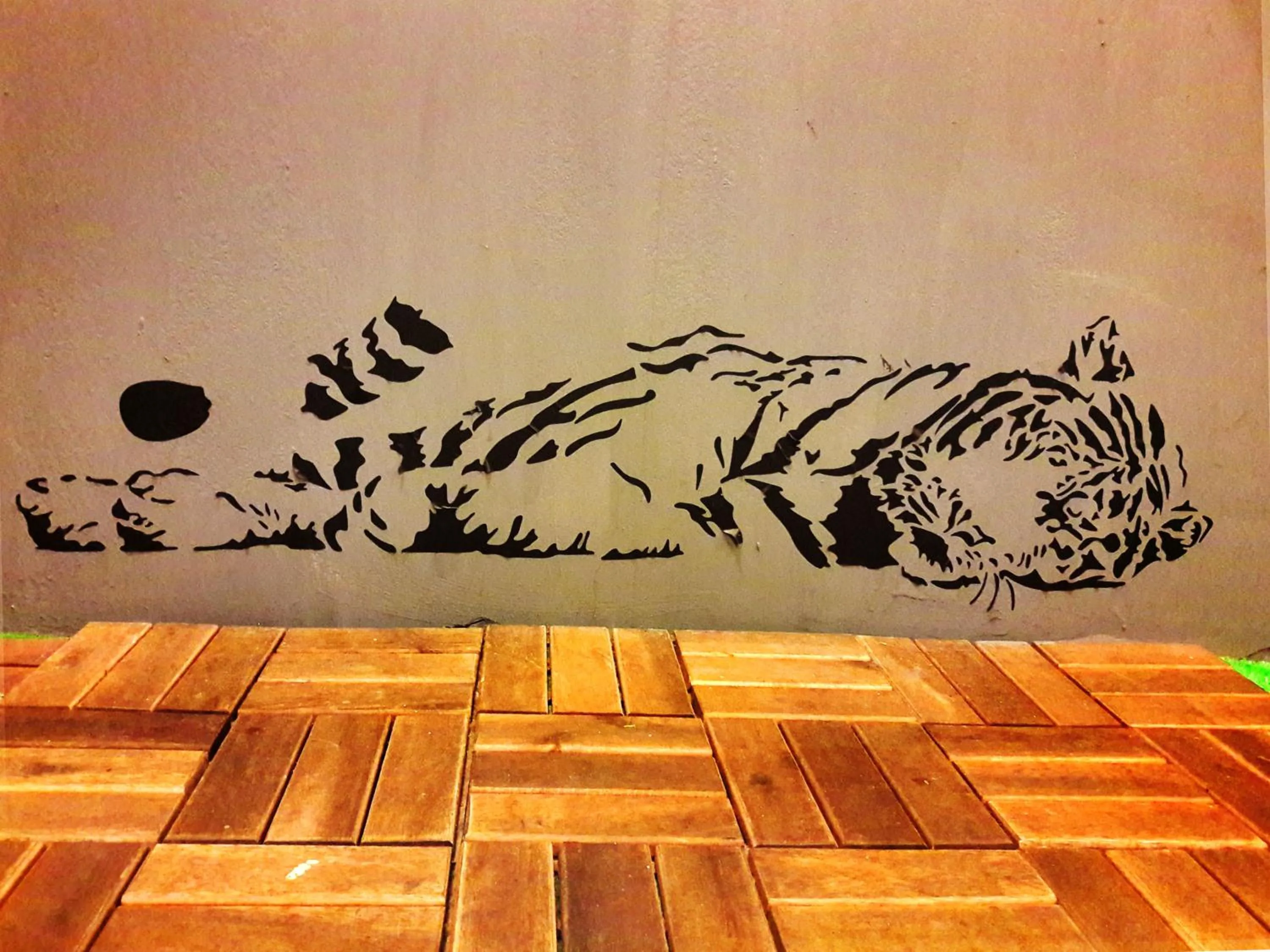 Decorative detail in Taipei Triple Tiger Inn