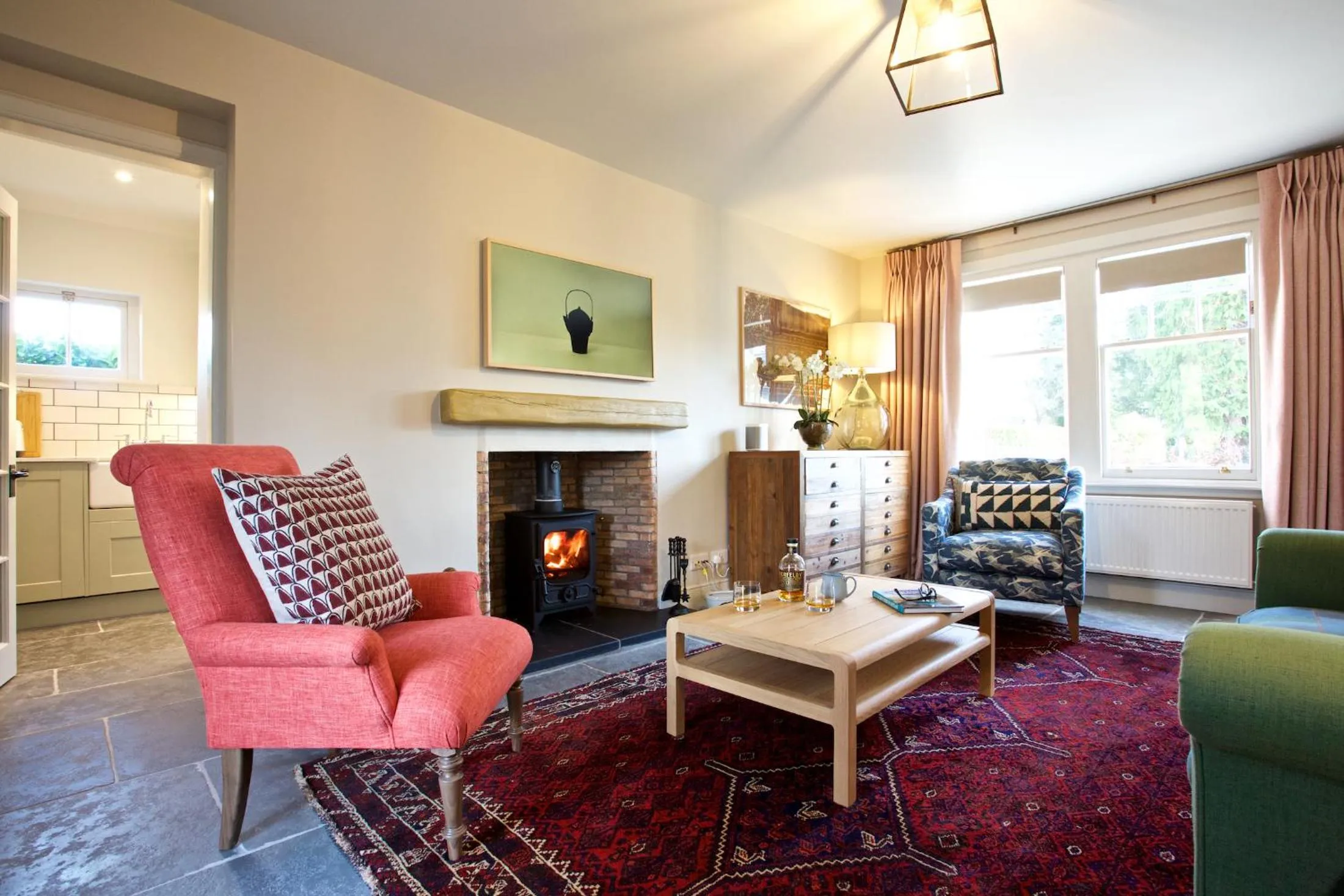 Living room in Ross Lodge