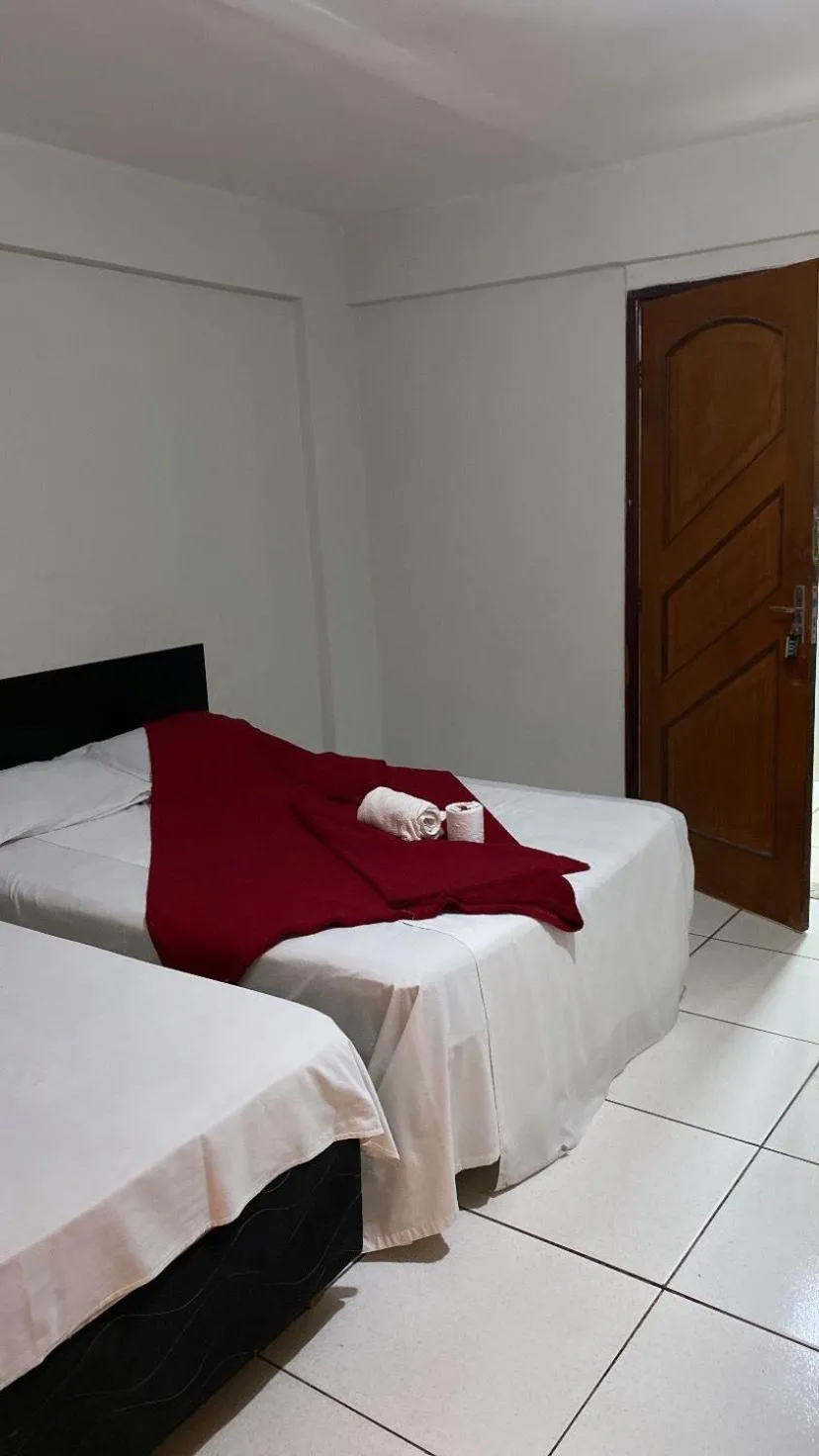 Bed in Hotel Novo Gama