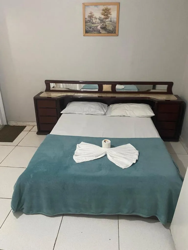 Bed in Hotel Novo Gama