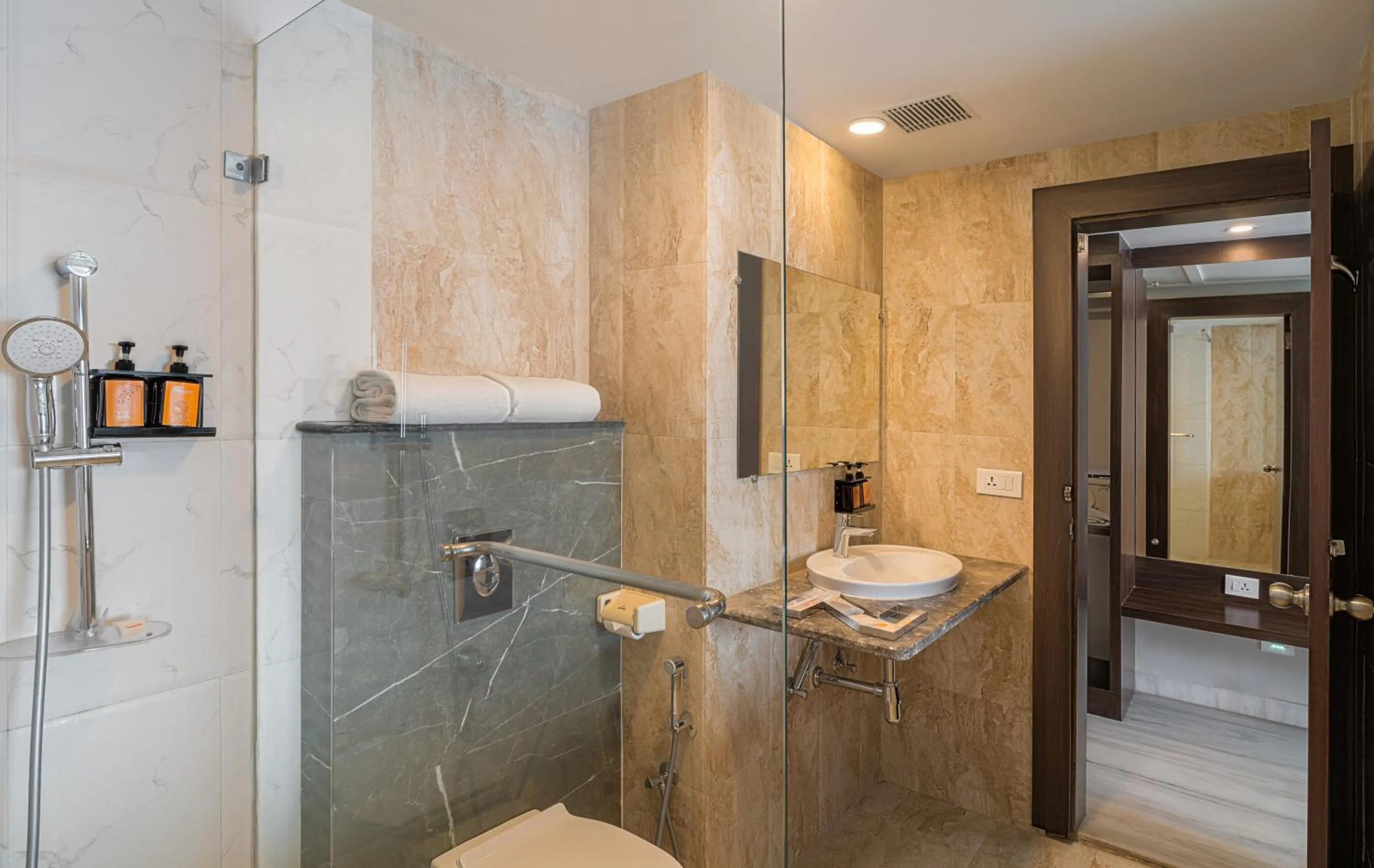 Shower in Zone Connect by The Park,Udaipur