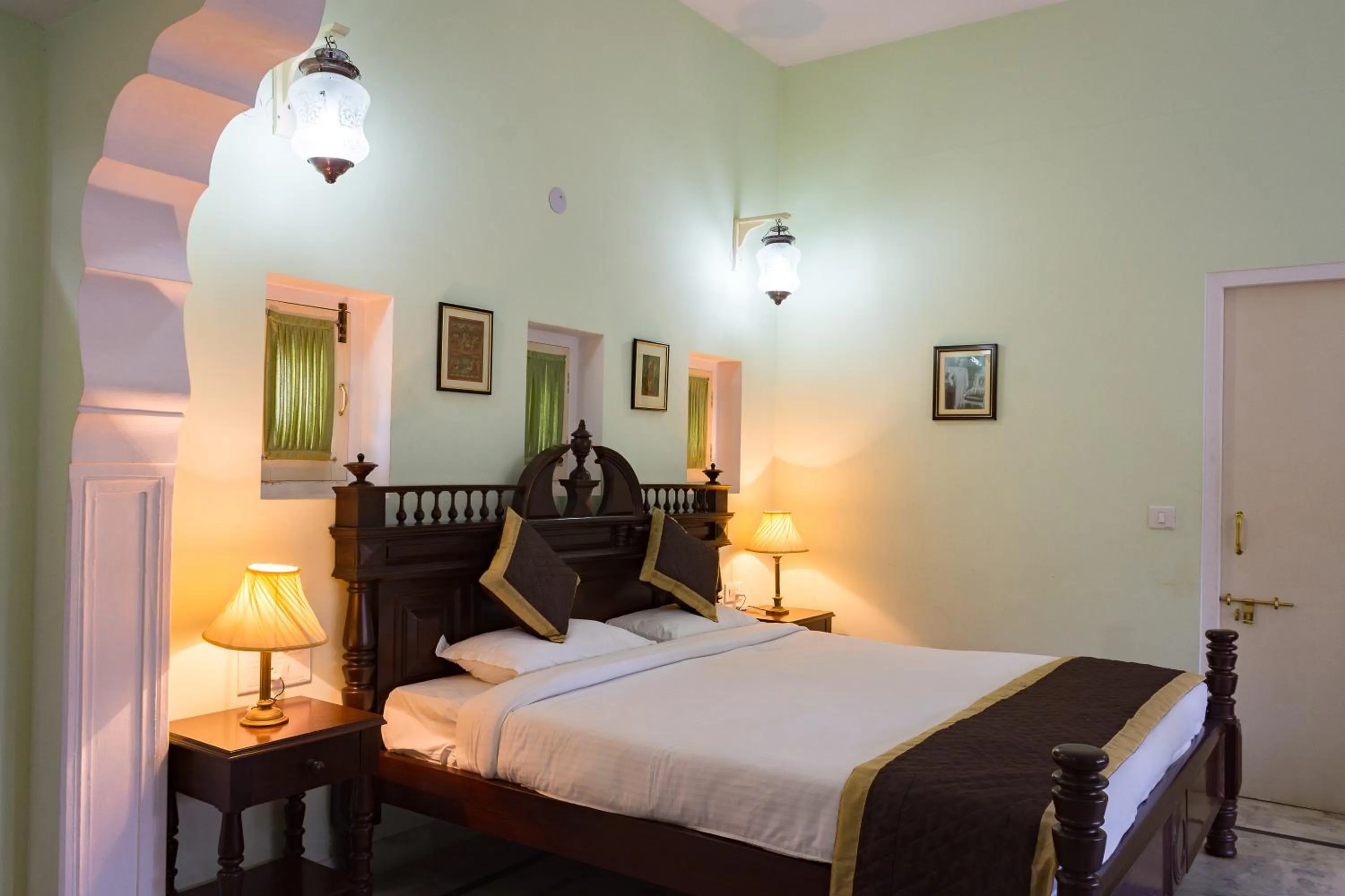 Bed in Castle Khandela A Heritage Castle