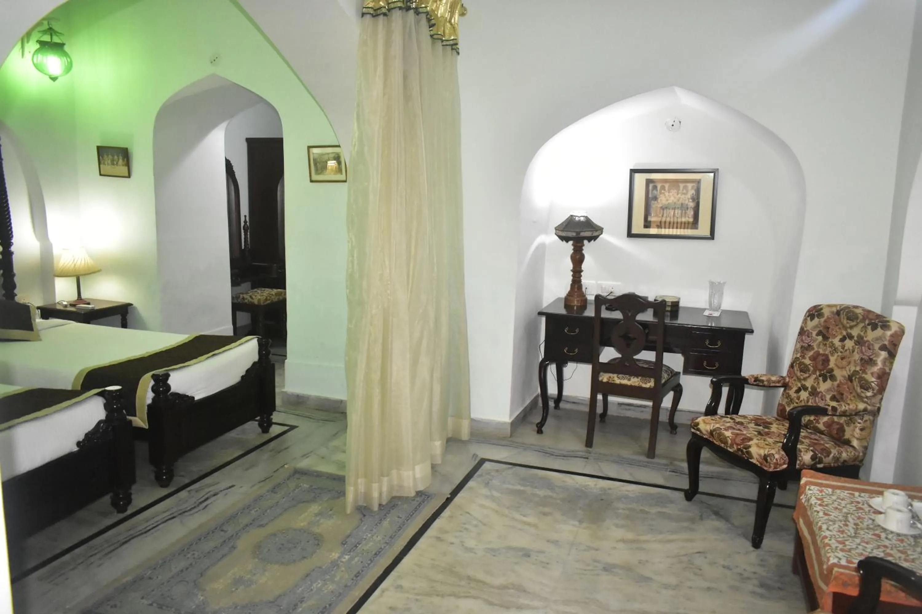 Seating area in Castle Khandela A Heritage Castle