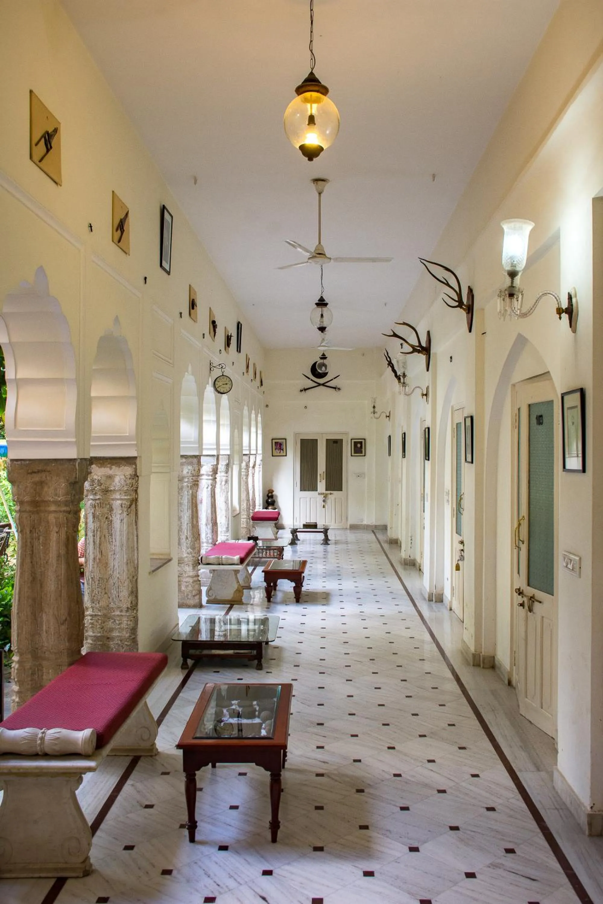 Seating area in Castle Khandela A Heritage Castle