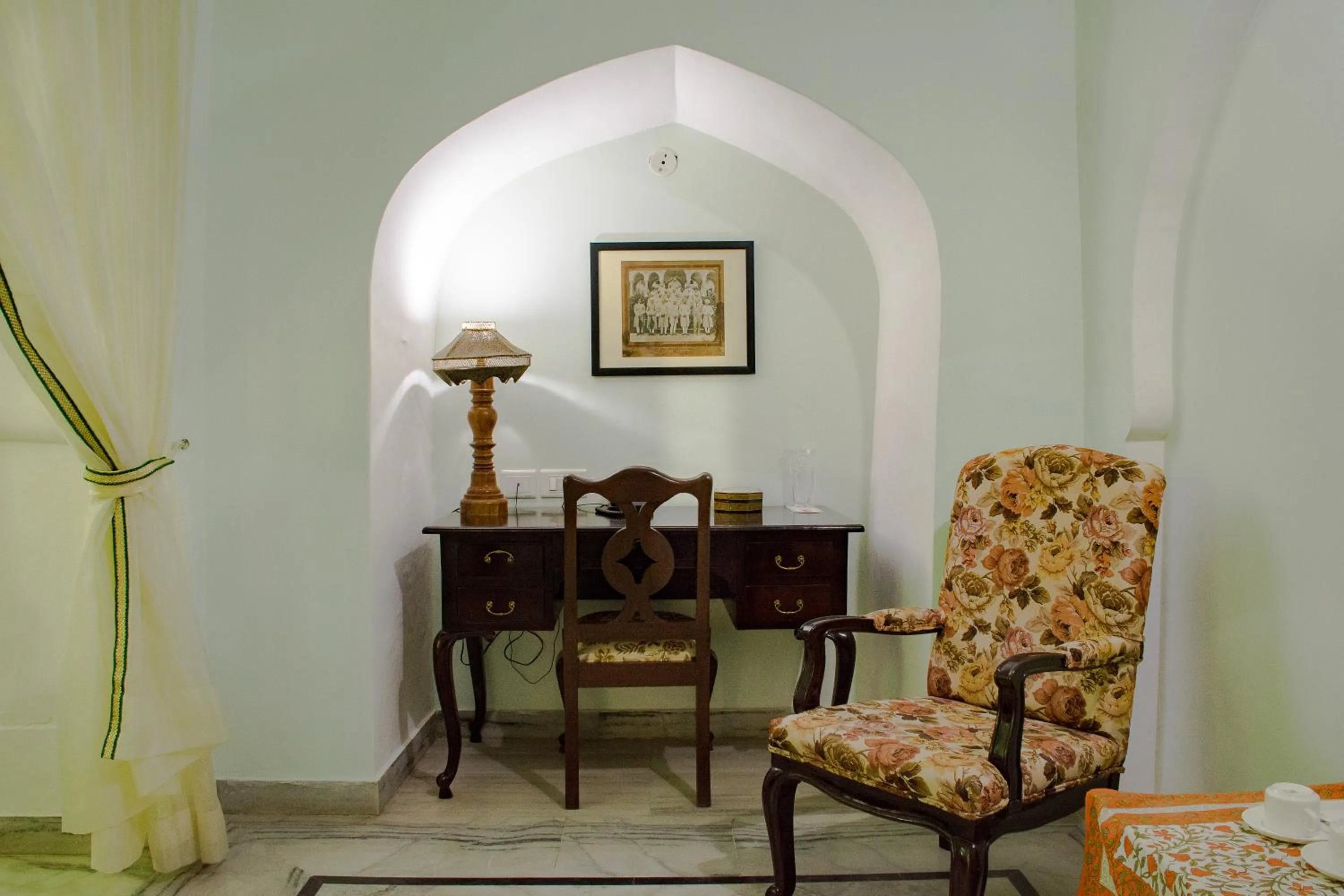 Seating area in Castle Khandela A Heritage Castle