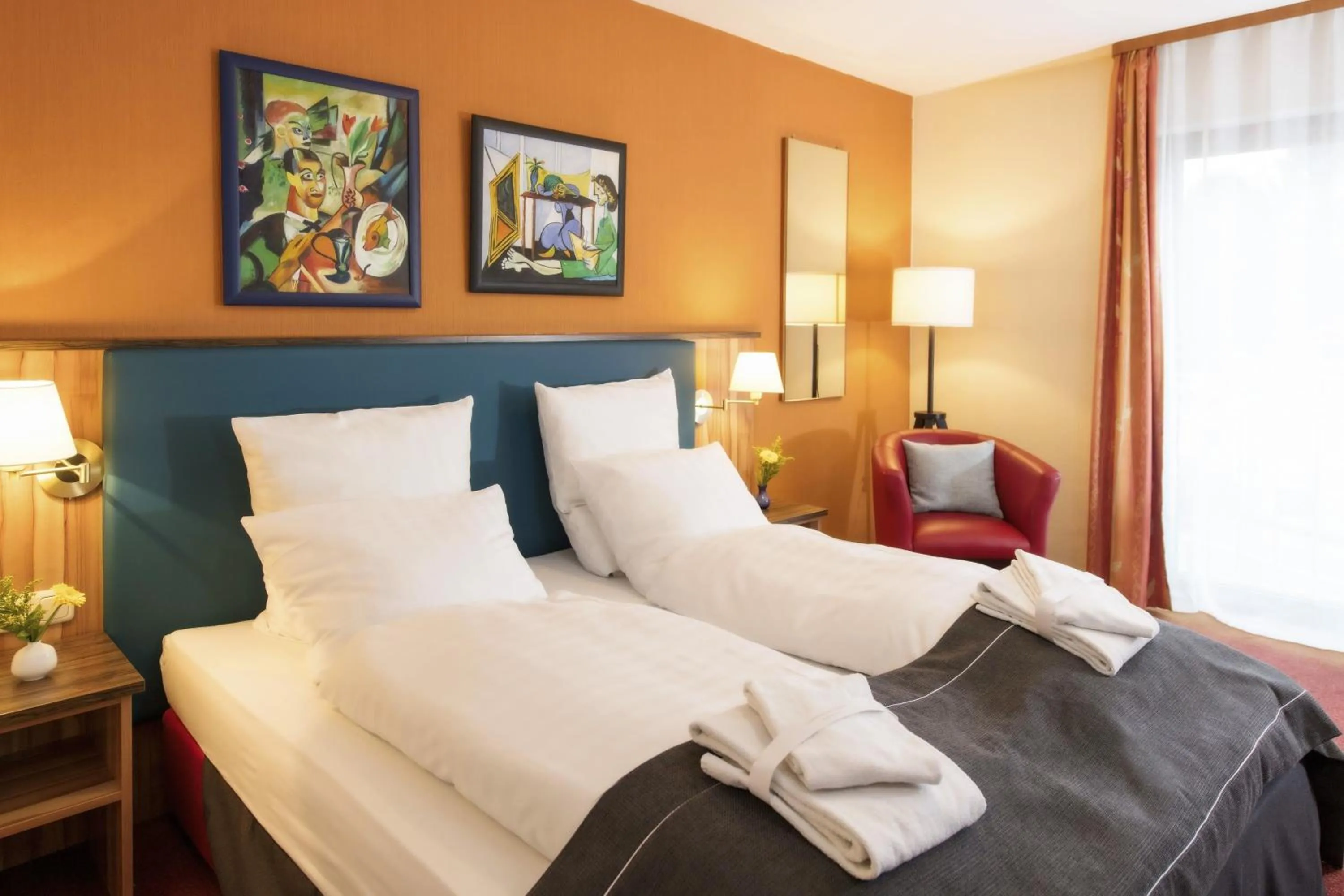 Bed in City Hotel Meckenheim