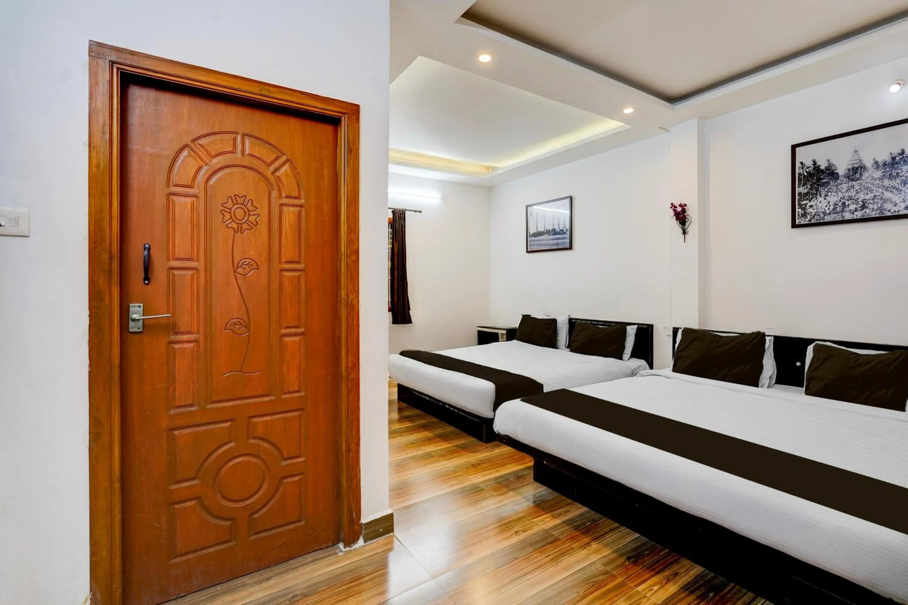 Bedroom, Bed in Townhouse Auroville Beach Formerly De Heritage