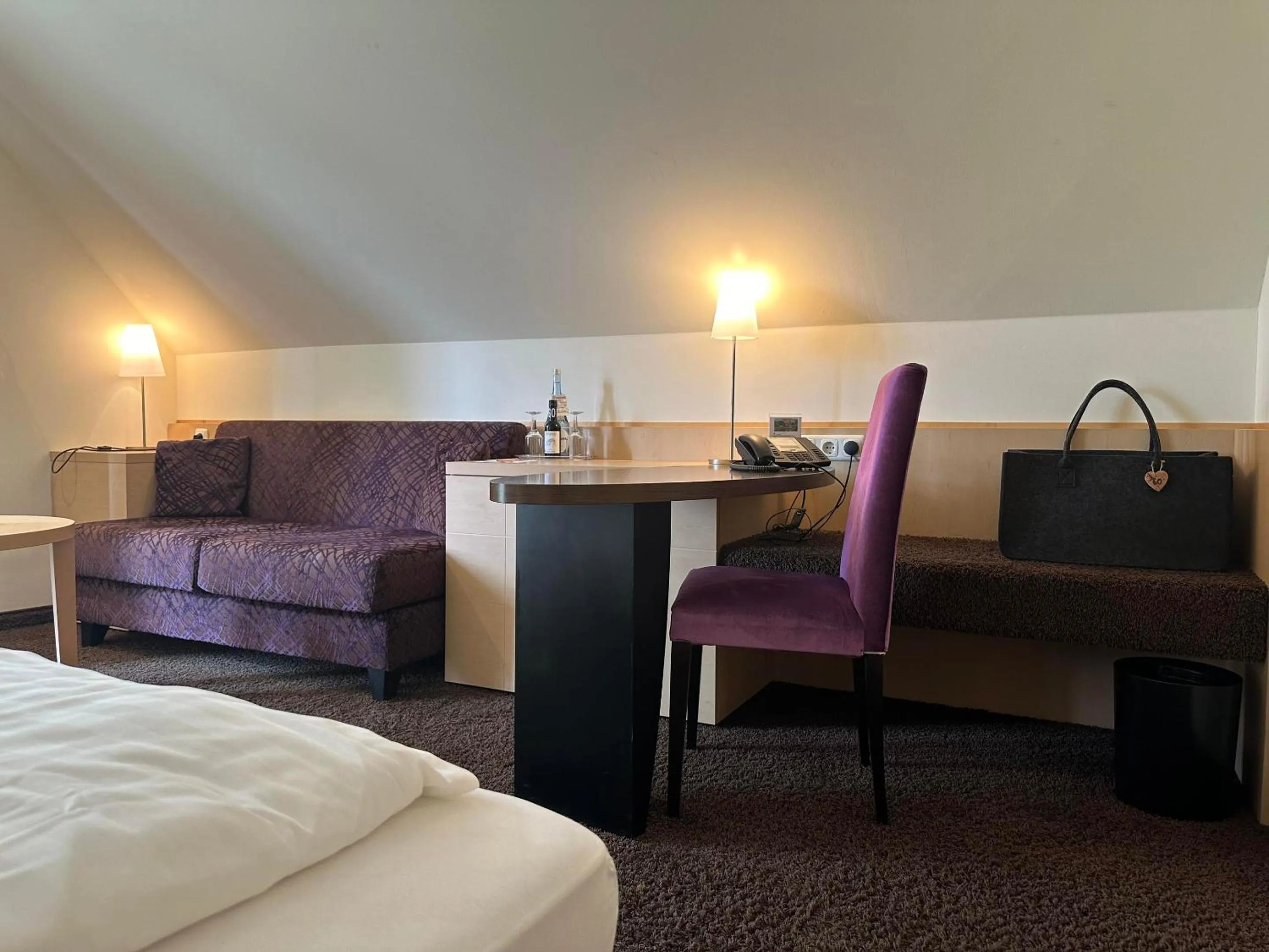 Bed in Köhlers Forsthaus Wellness & Genuss Hotel