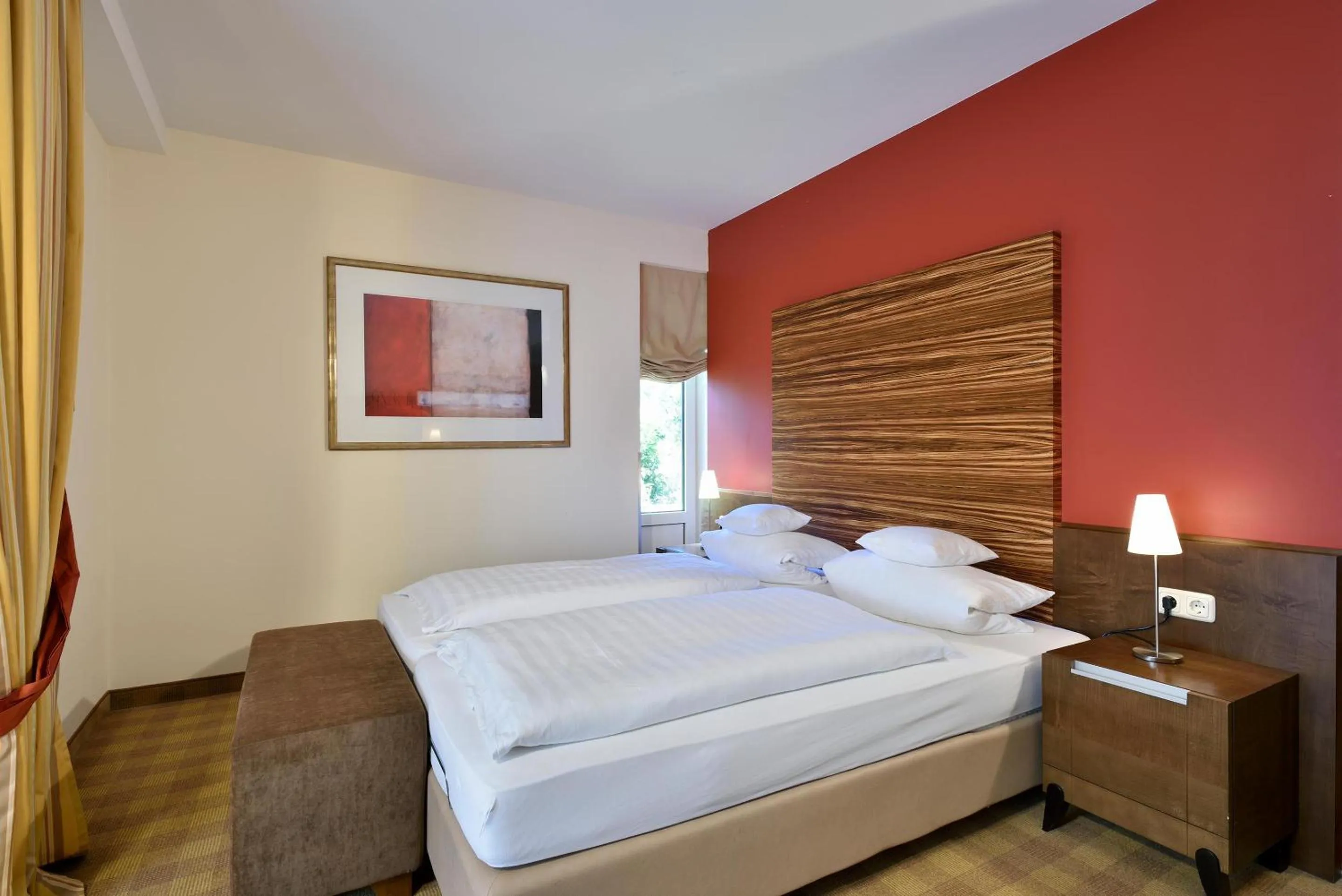 Bed in Köhlers Forsthaus Wellness & Genuss Hotel