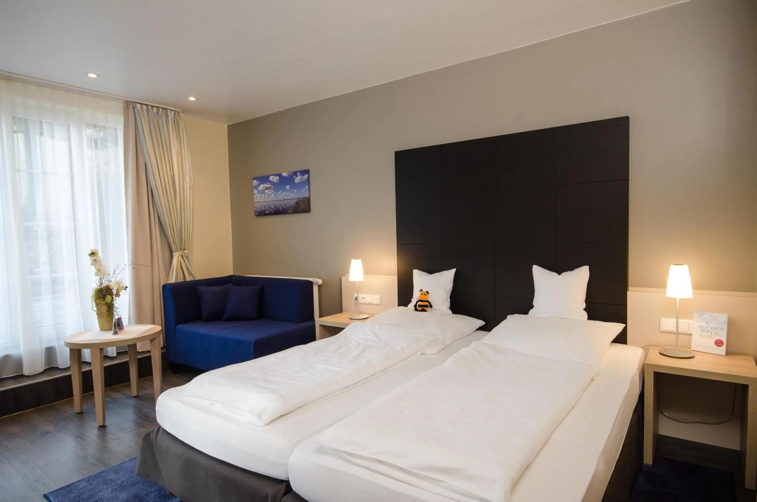 Bed in Köhlers Forsthaus Wellness & Genuss Hotel