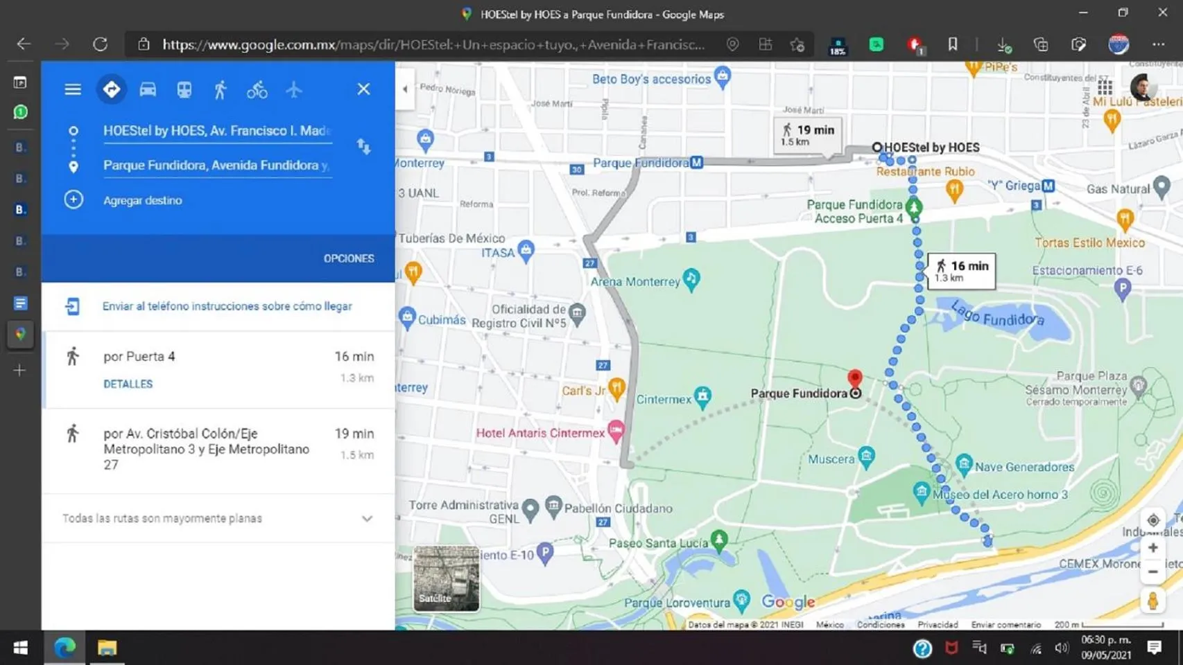 Bird's eye view in Special HOEStel in Monterrey!