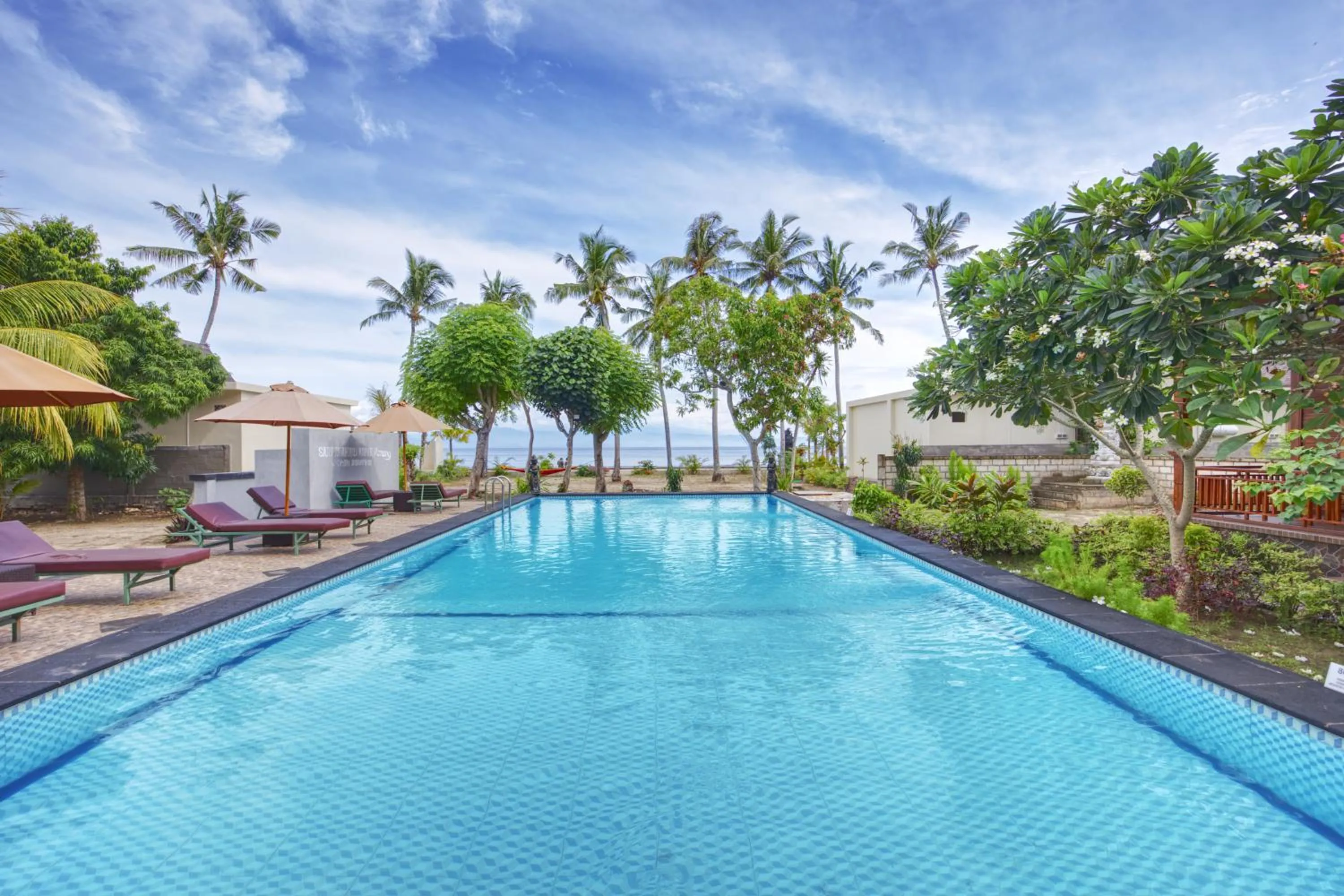 Natural landscape in Putri Nusa Beach