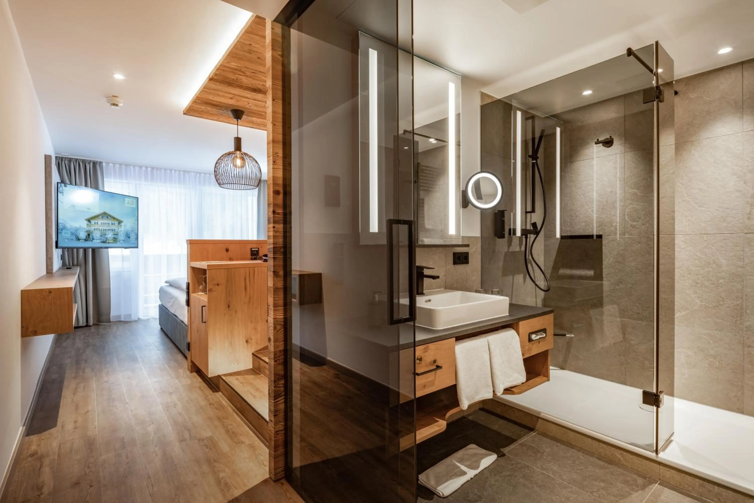 Bathroom in Alm- & Wellnesshotel Alpenhof