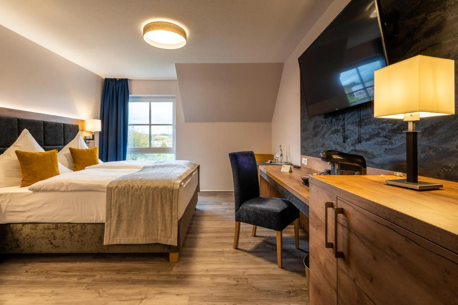 Bed in AKZENT Hotel Frankenberg